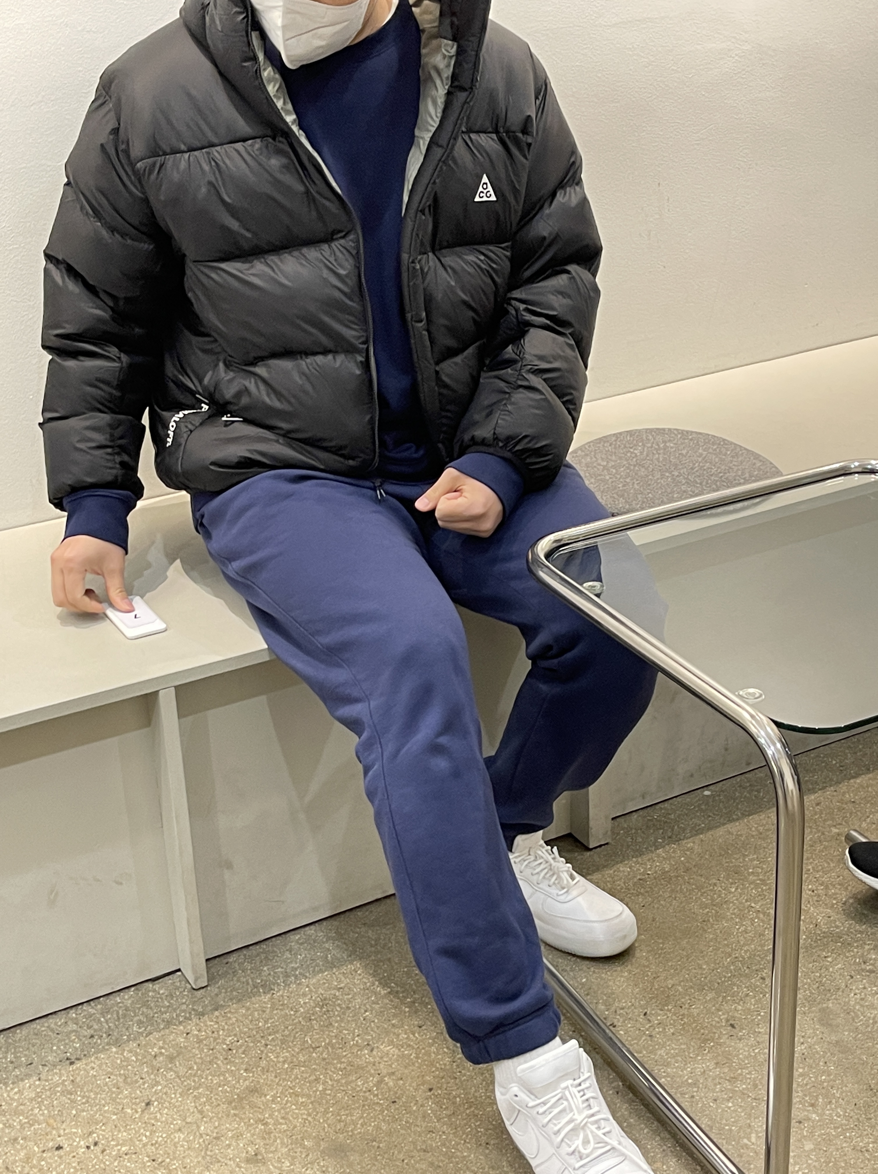 Nike ACG Therma-Fit ADV Lunar Lake Puffer Jacket Black - Asia 착용 스타일
