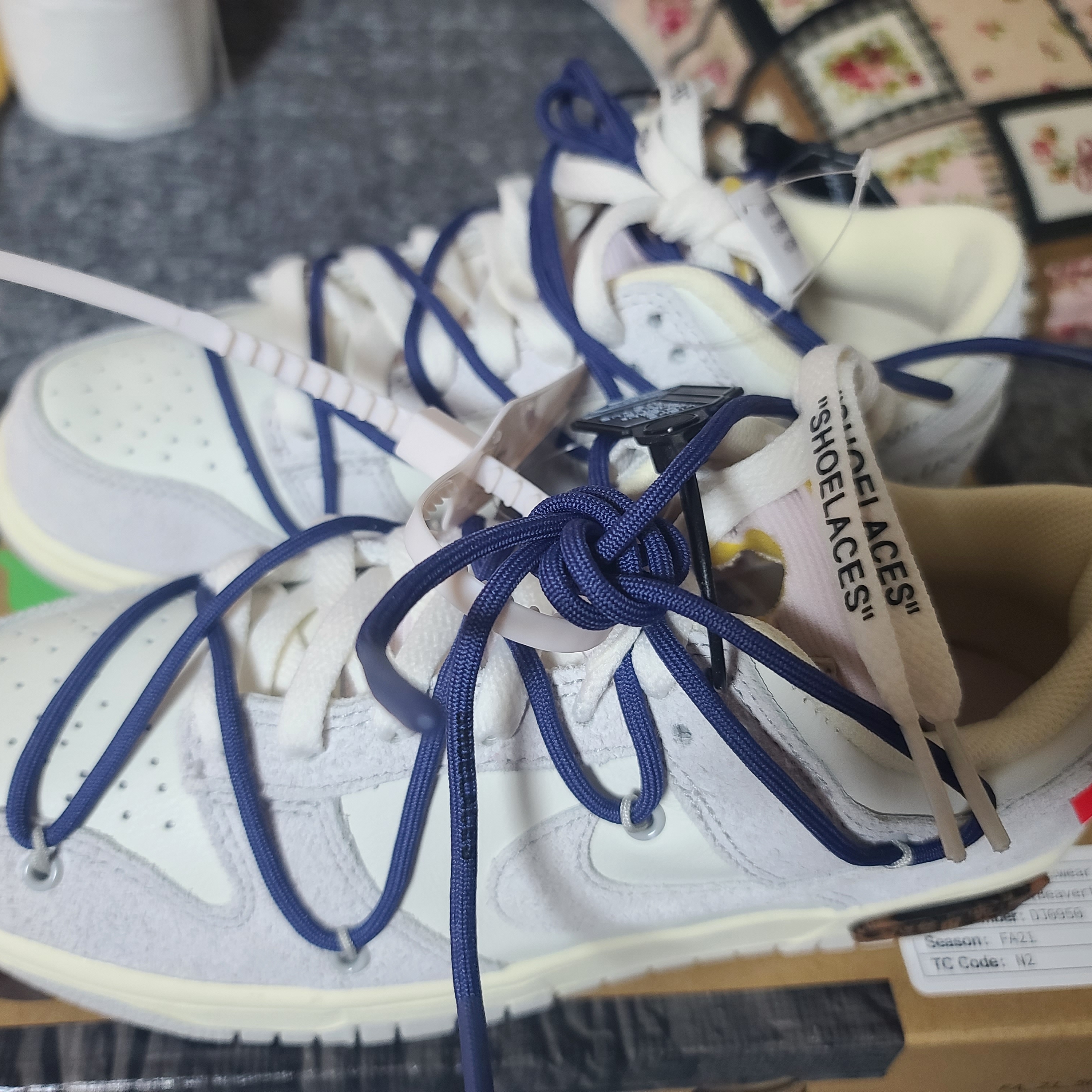 Nike x Off-White Dunk Low The 50 - Lot 18 착용 스타일 - 2