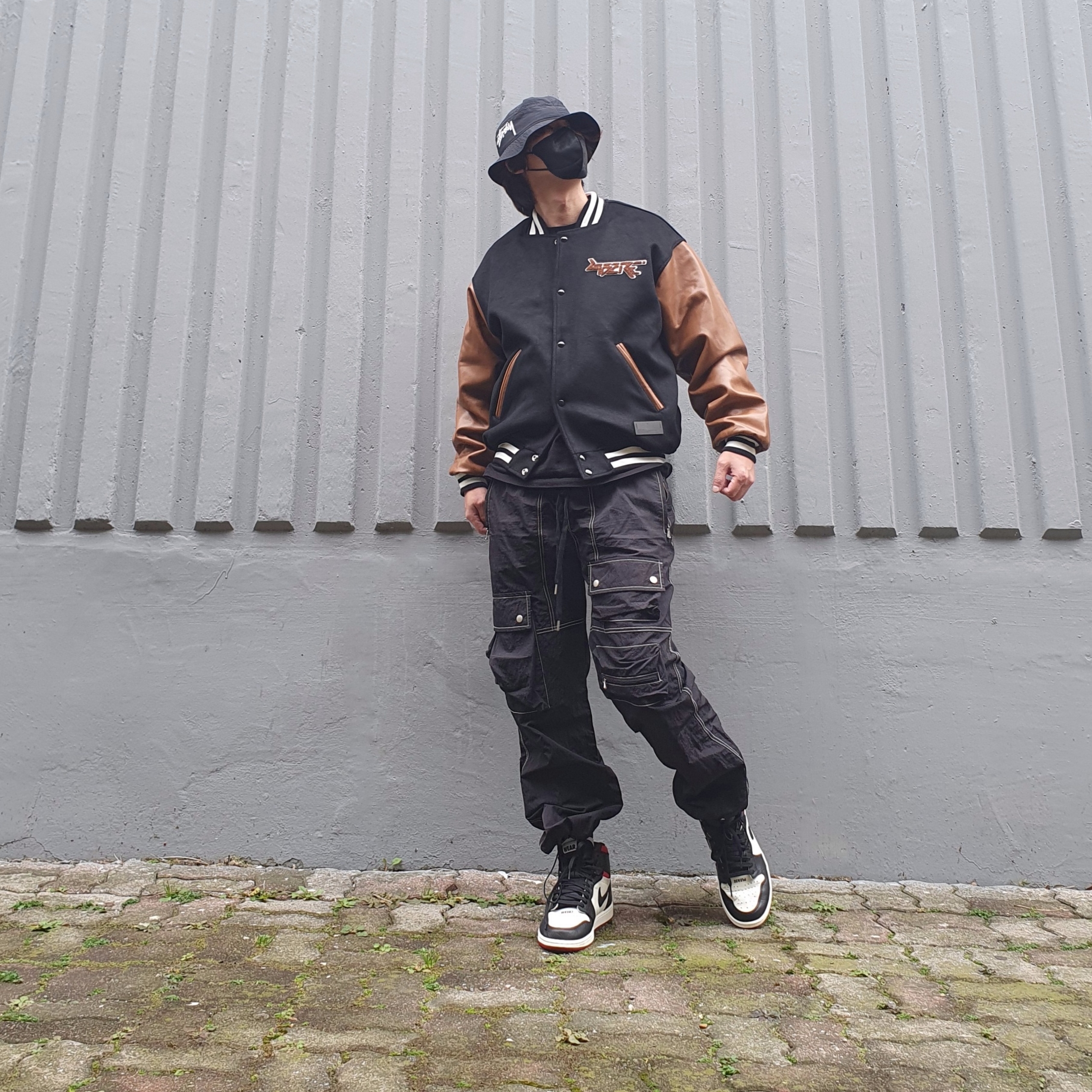 Nike x Stussy Bucket Hat Black, Jordan 1 Retro High Not for Resale Varsity Red 착용 스타일 - 1