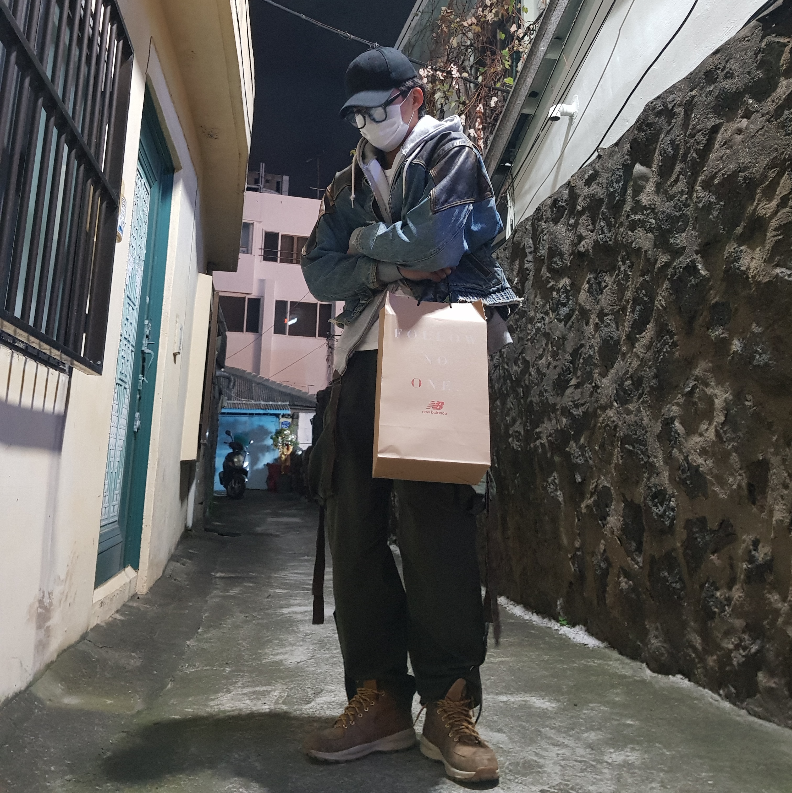 Nike Manoa Leather Haystack 착용 스타일