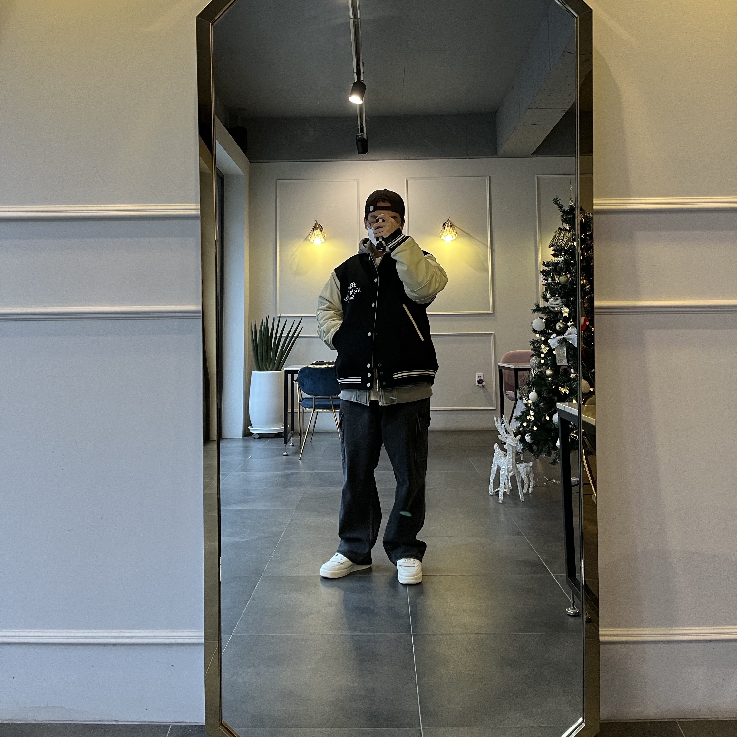 Nike x Comme des Garcons Homme Plus Air Force Mid White 착용 스타일