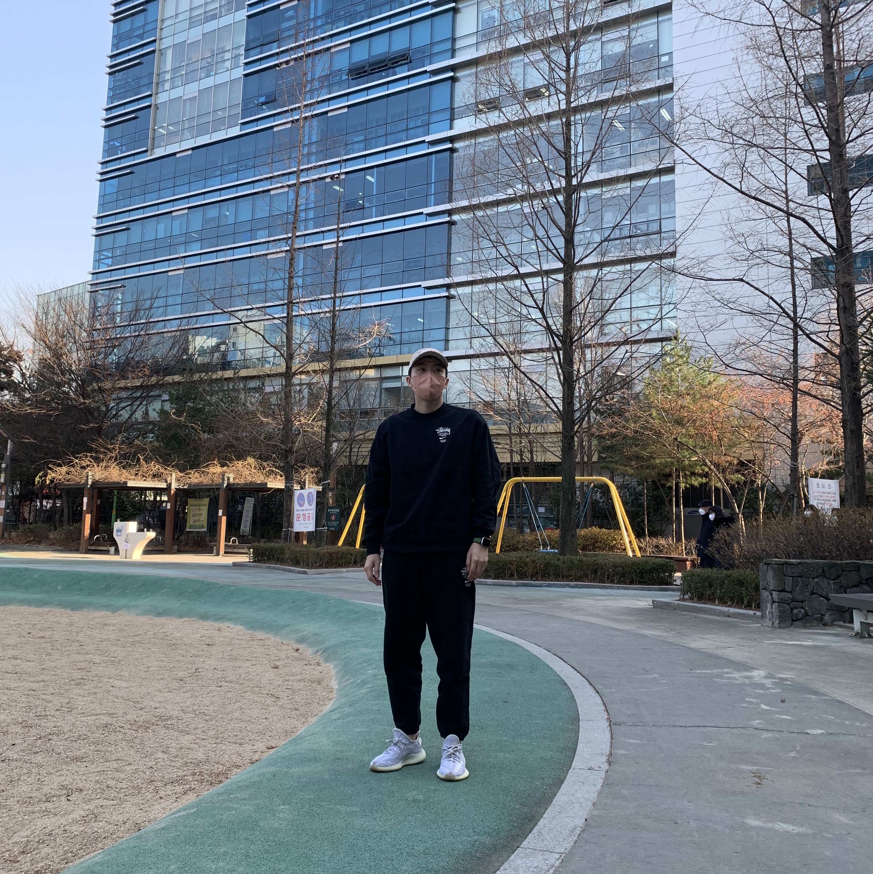 Nike x Stussy NRG ZR Fleece Crewneck Black - Asia, Nike x Stussy NRG ZR Fleece Pants Black - Asia 착용 스타일