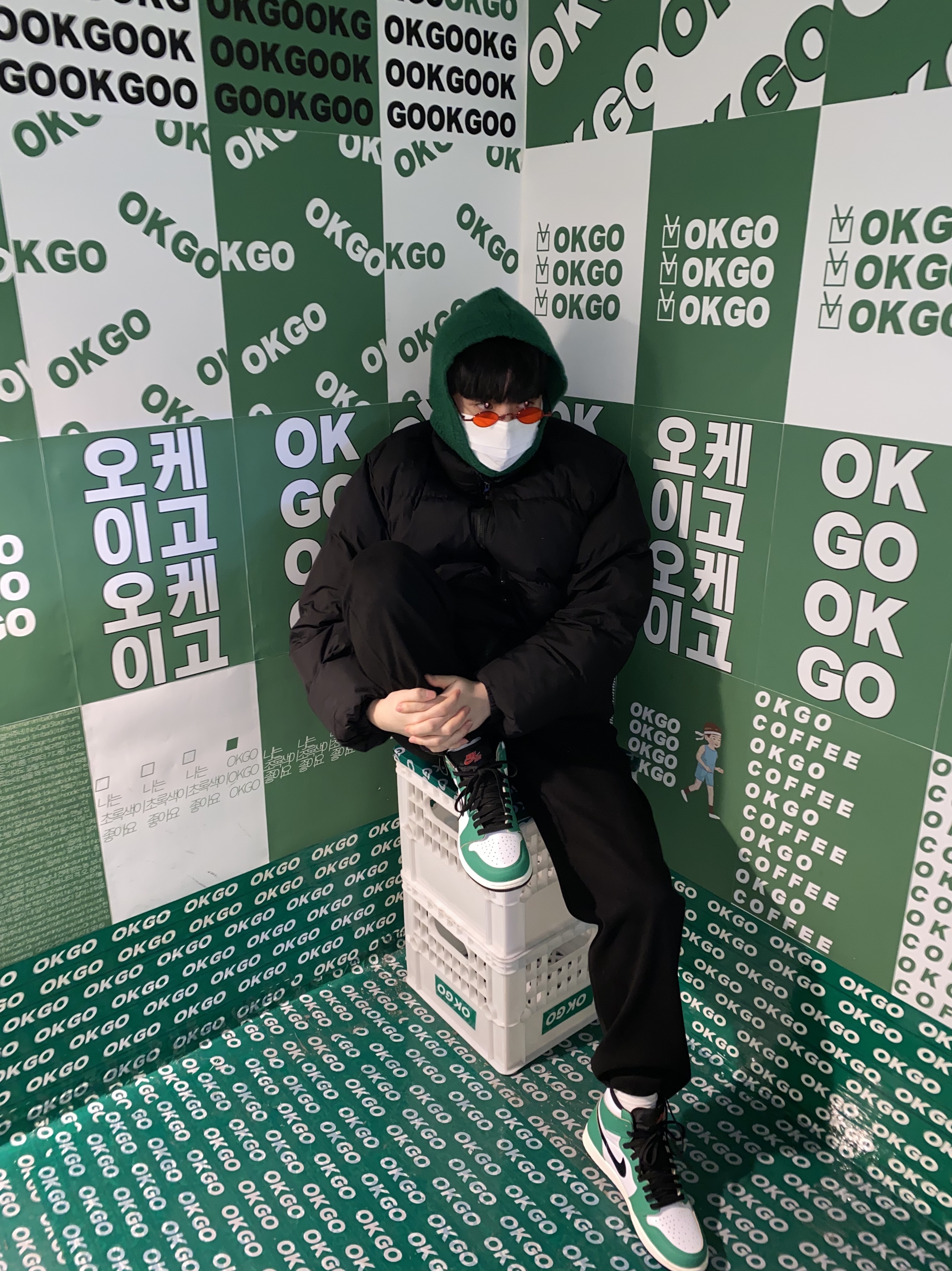 (W) Jordan 1 Retro High OG Lucky Green 착용 스타일 - 1