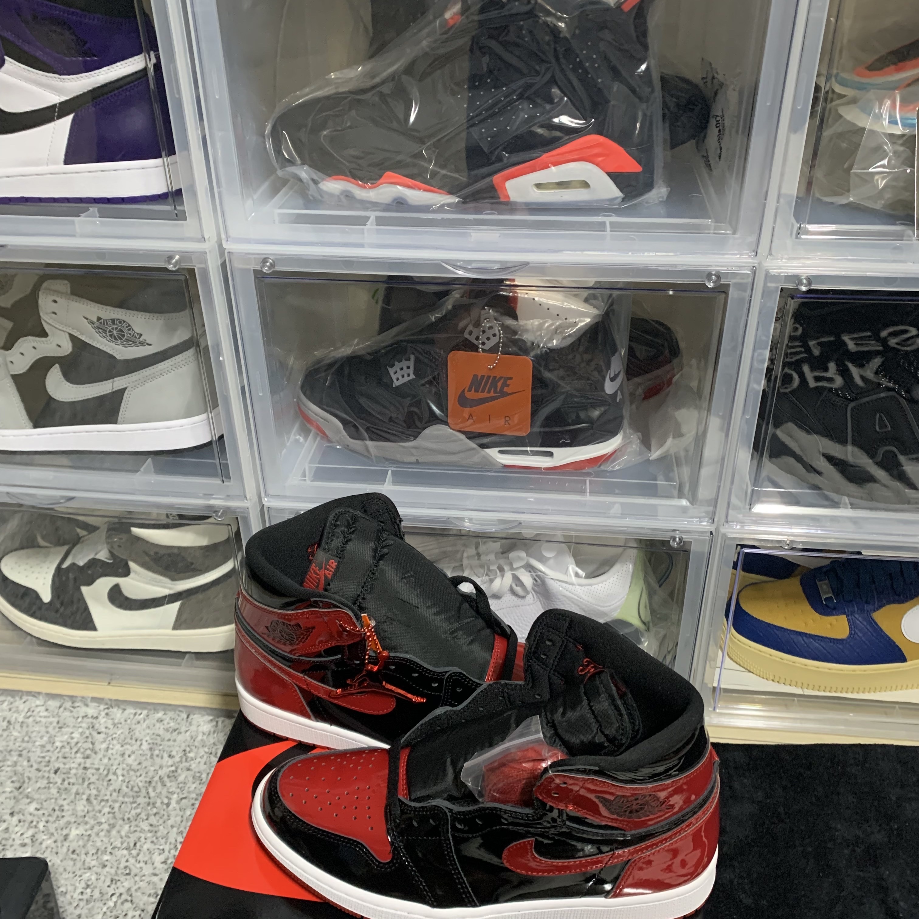 Jordan 1 Retro High OG Patent Bred 착용 스타일