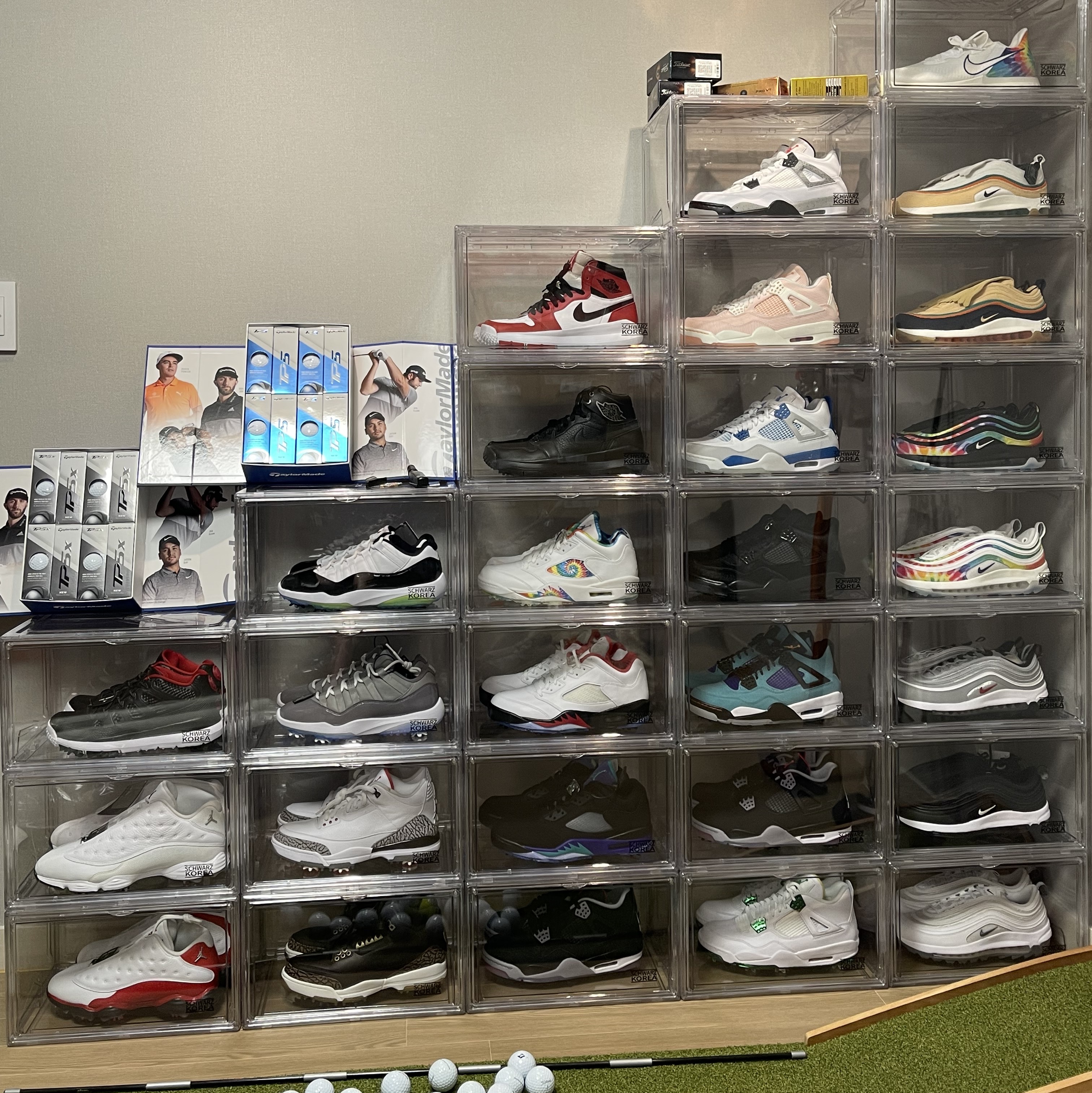 Jordan 11 Retro Low Golf Cool Grey, Jordan 3 Retro Golf White Cement 착용 스타일