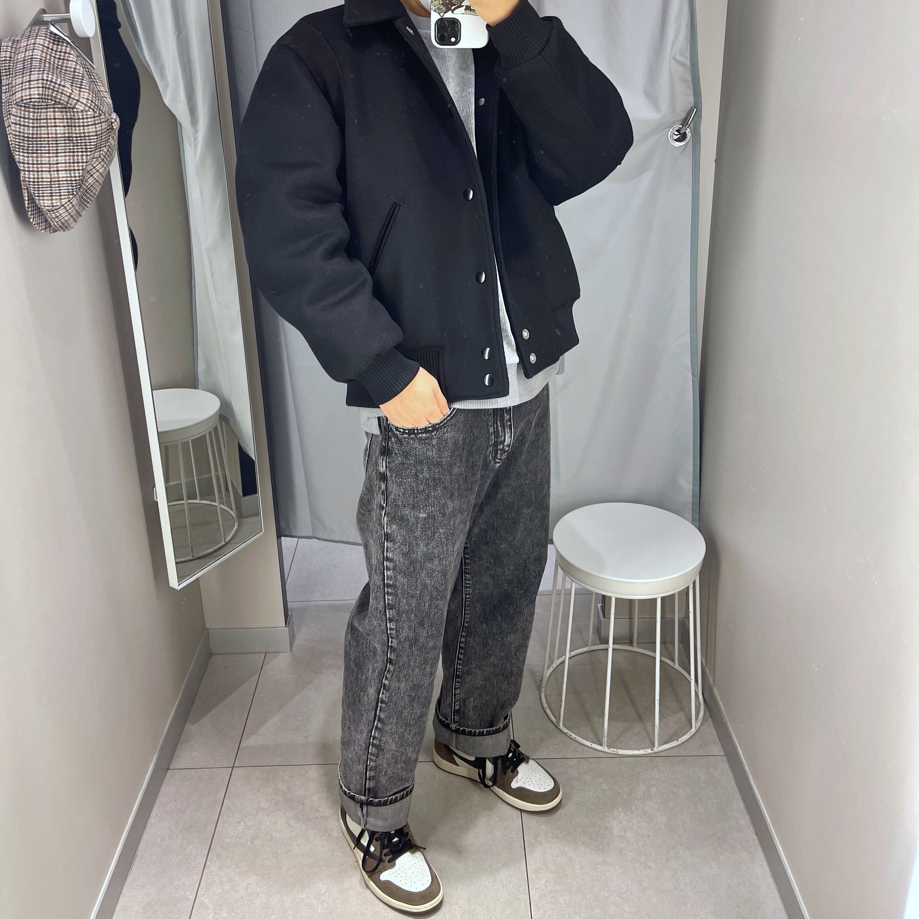 Jordan 1 x Travis Scott Retro High OG SP Mocha 착용 스타일