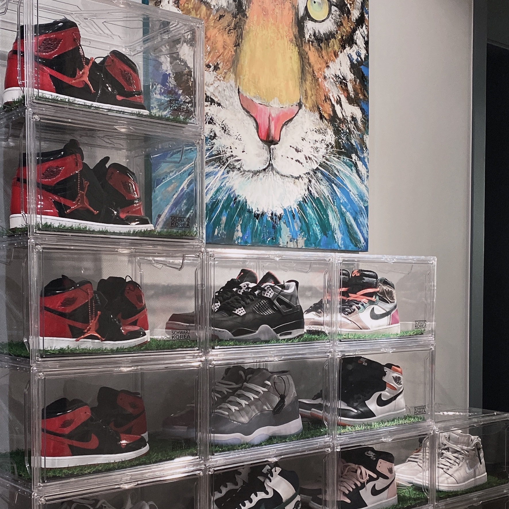 Jordan 1 Retro High OG Patent Bred, Jordan 4 Golf Bred 착용 스타일