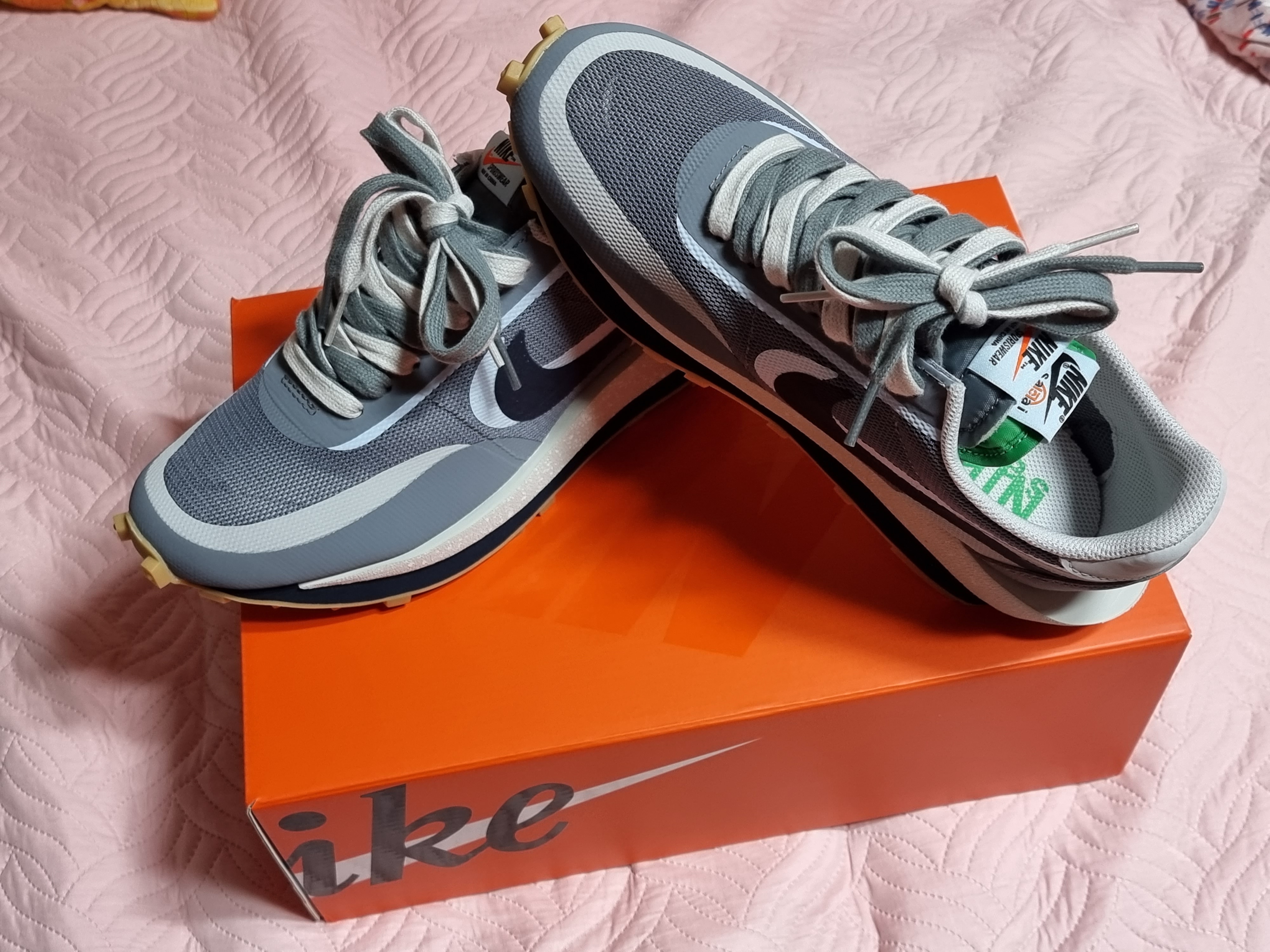 Nike x Sacai x Clot LDWaffle Cool Grey 착용 스타일