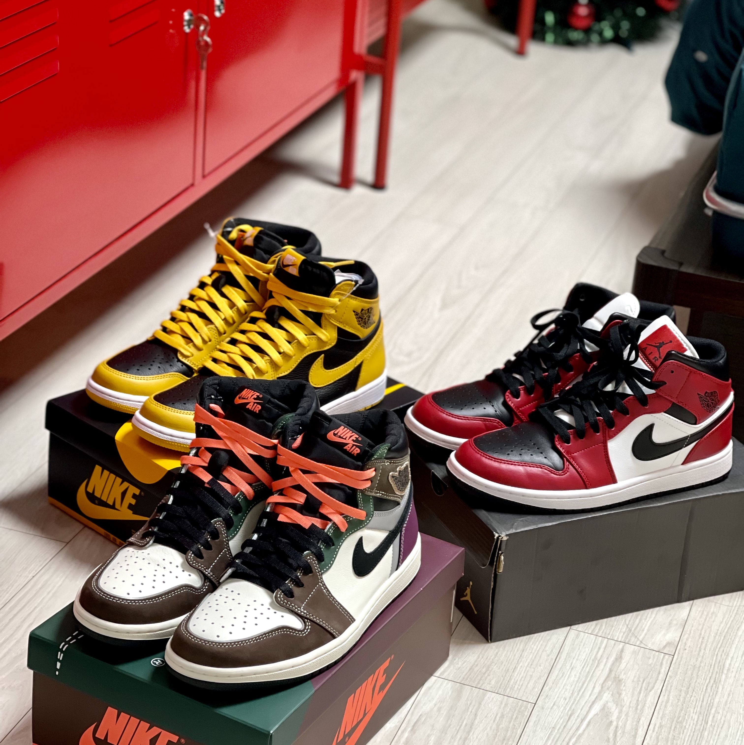 Jordan 1 Retro High OG Pollen, Jordan 1 Retro High OG Craft 착용 스타일