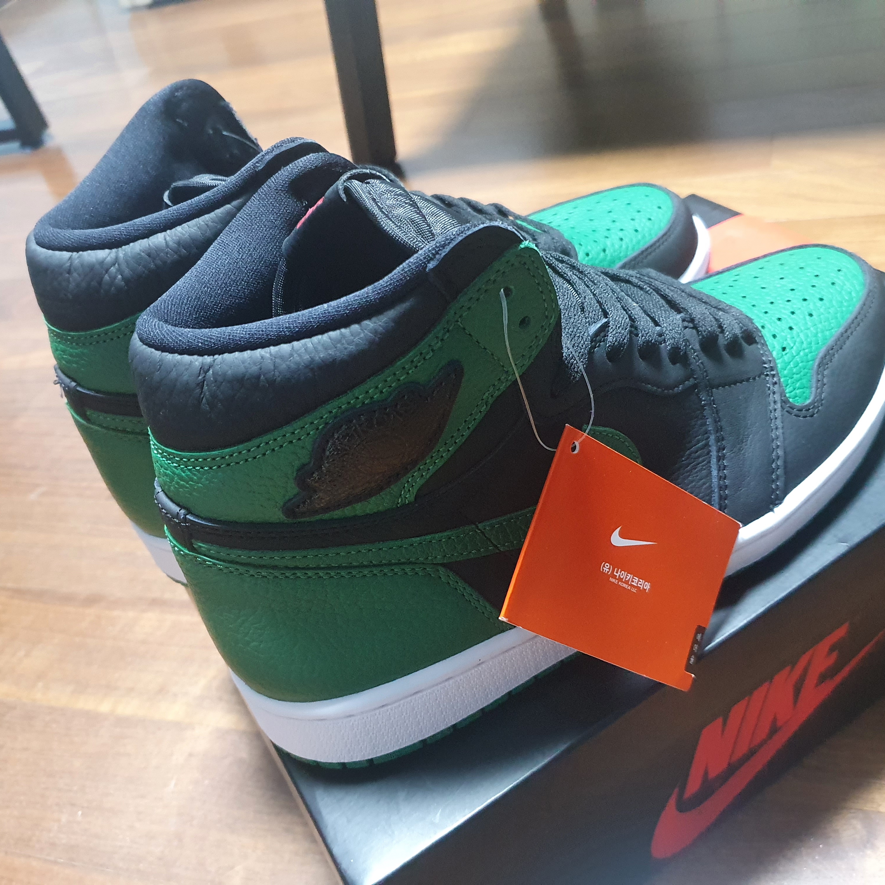 Jordan 1 Retro High OG Pine Green Black 착용 스타일
