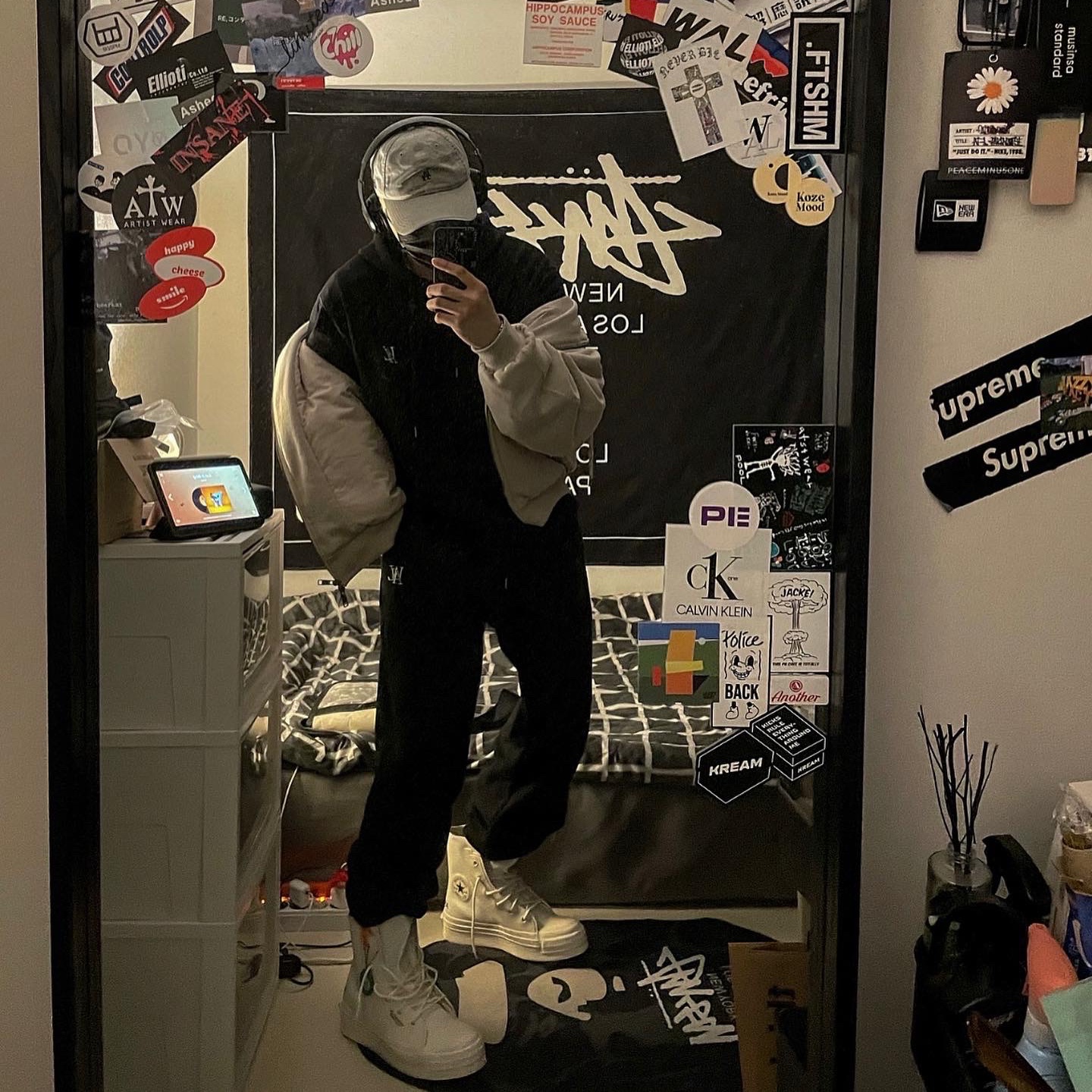Converse x Ambush Chuck 70 Hi White 착용 스타일