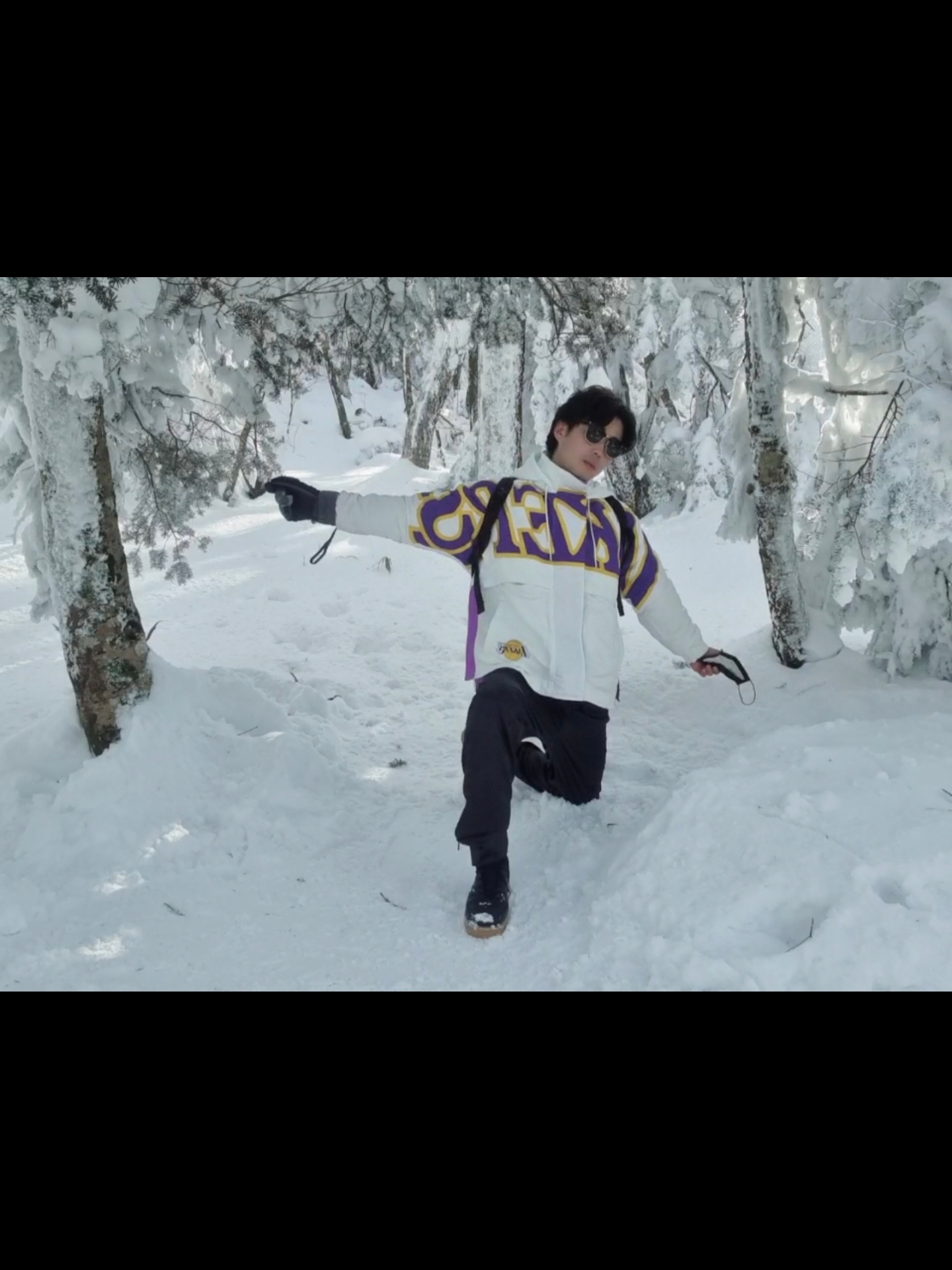 (W) Nike Dunk Low Coast, (W) Nike x Ambush NBA Collection Lakers Jacket - US/EU 착용 스타일 - 3