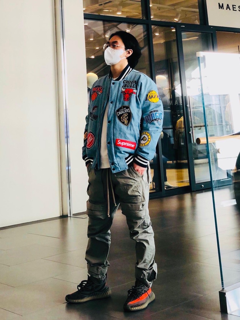 Supreme nba jacket on sale denim