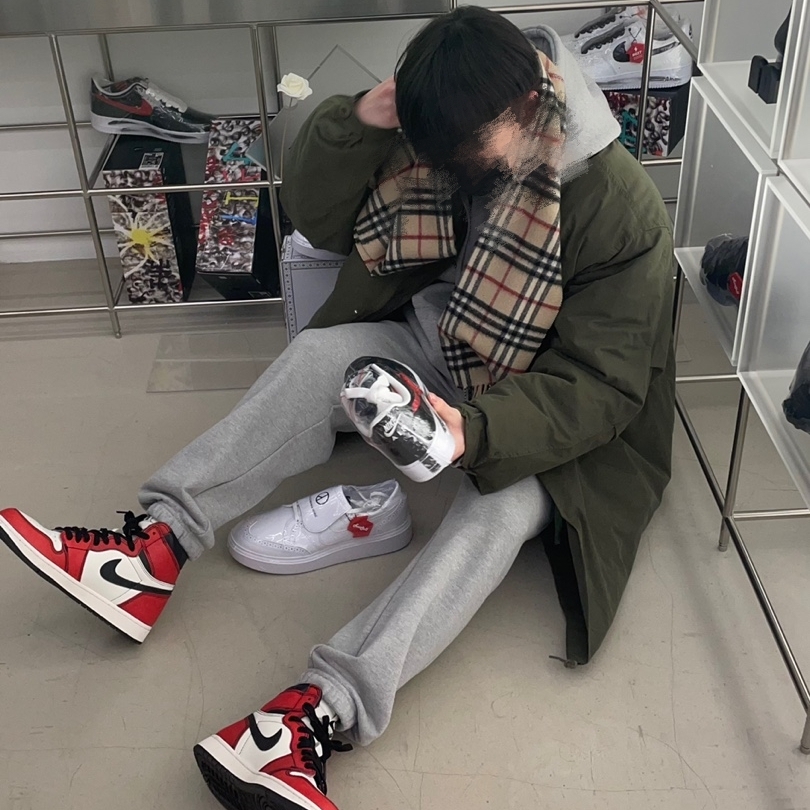 Nike x Peaceminusone Kwondo1 White, Nike x Peaceminusone Air Force 1 Low Para-Noise - Korea Exclusive 착용 스타일
