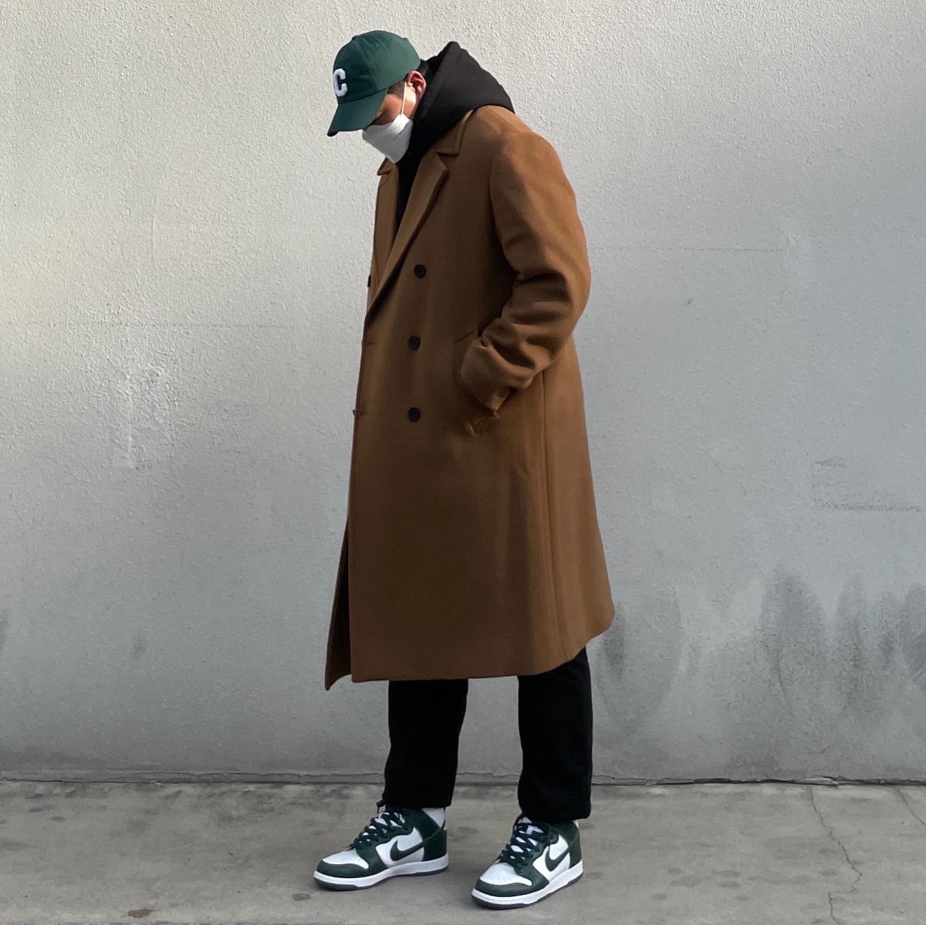Nike Dunk High SP Spartan Green 착용 스타일