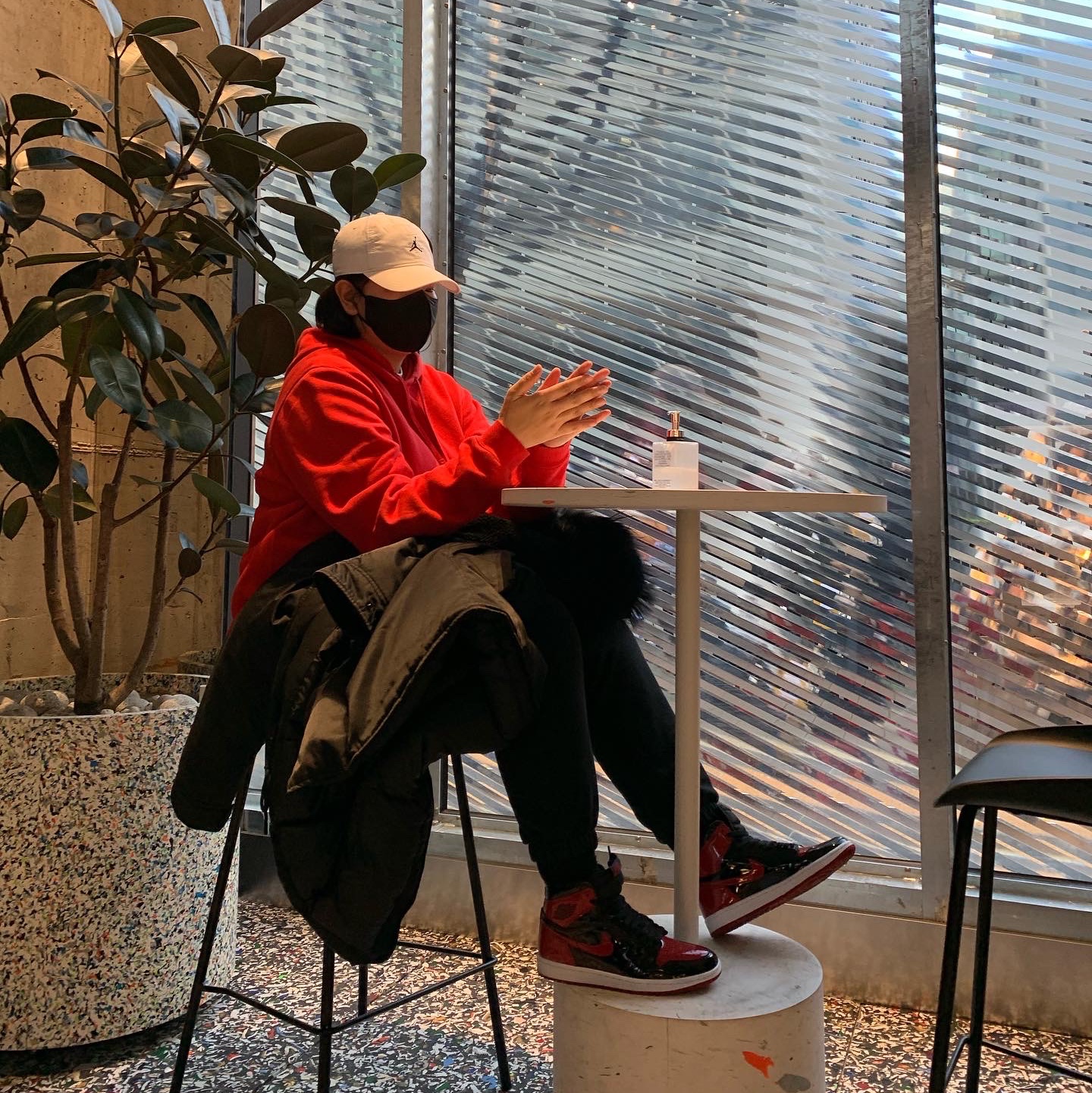 Jordan 1 Retro High OG Patent Bred, (GS) Jordan 1 Retro High OG Patent Bred 착용 스타일