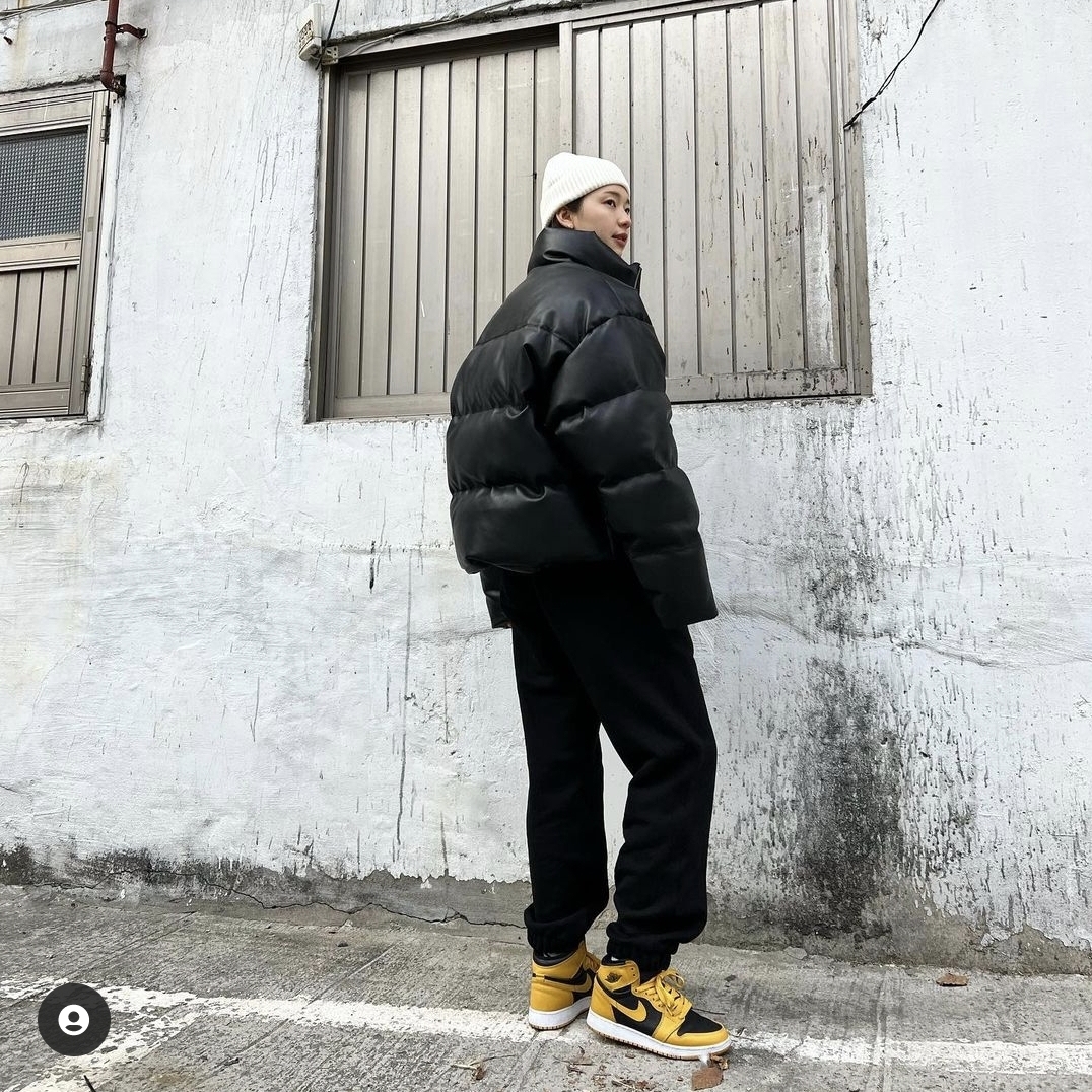 Jordan 1 Retro High OG Pollen, (GS) Jordan 1 Retro High OG Pollen 착용 스타일 - 1
