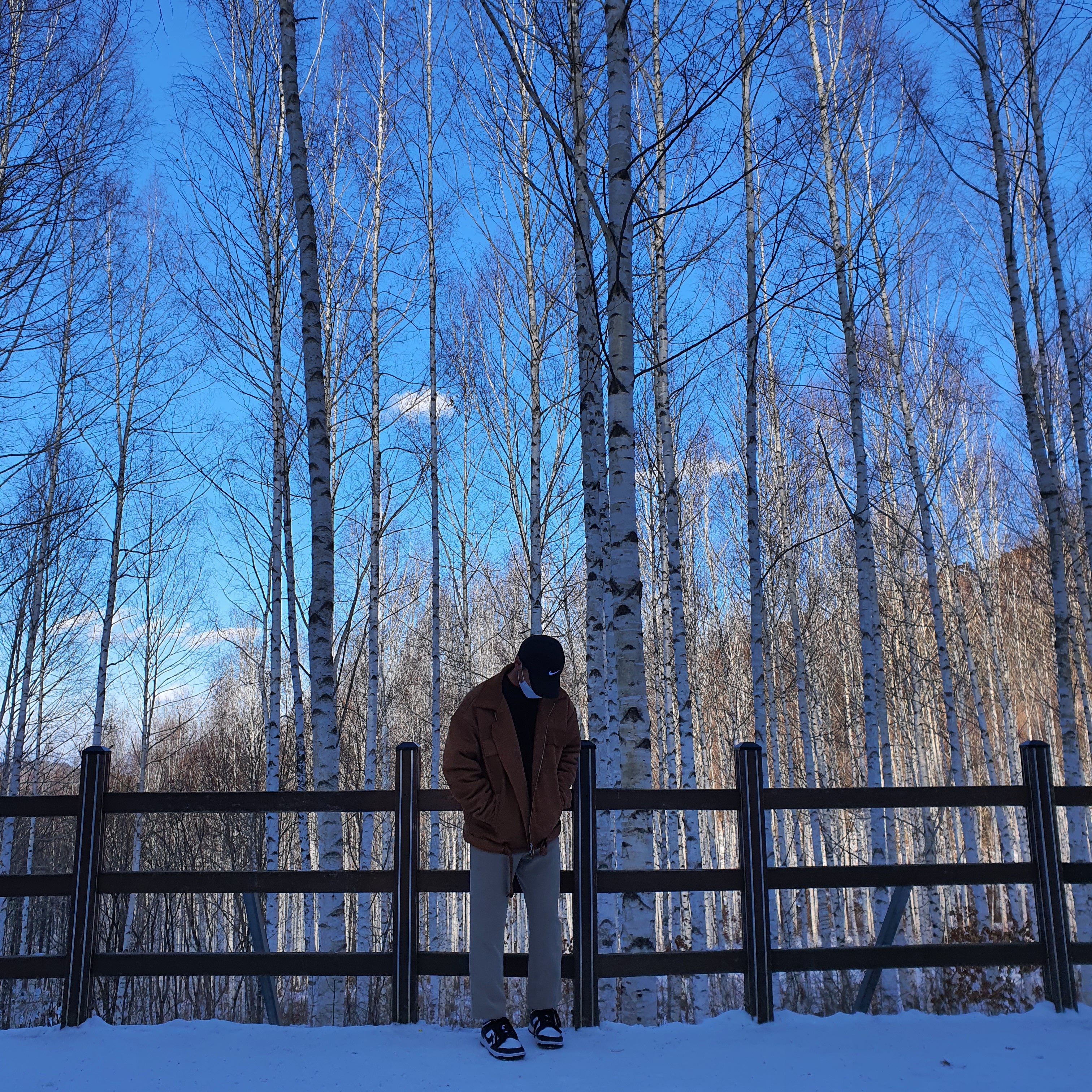 Nike Dunk Low Retro Black 착용 스타일 - 2