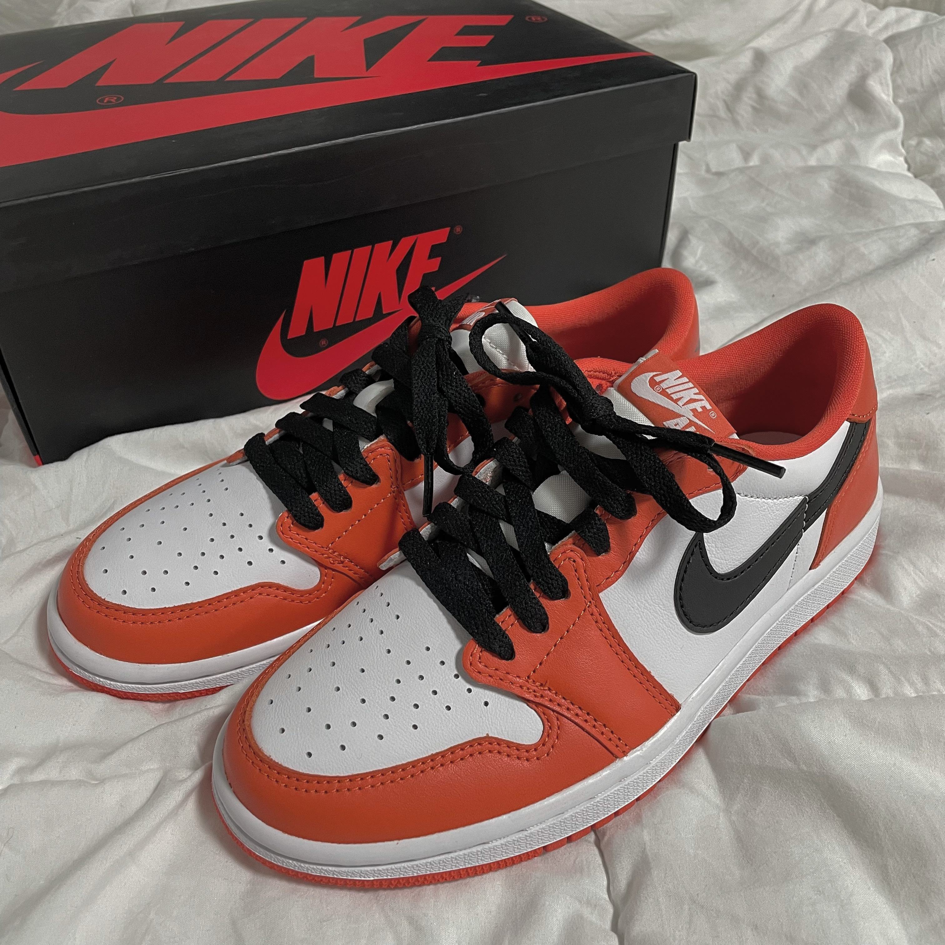 Jordan 1 Low OG Starfish, (W) Jordan 1 Low OG Starfish 착용 스타일