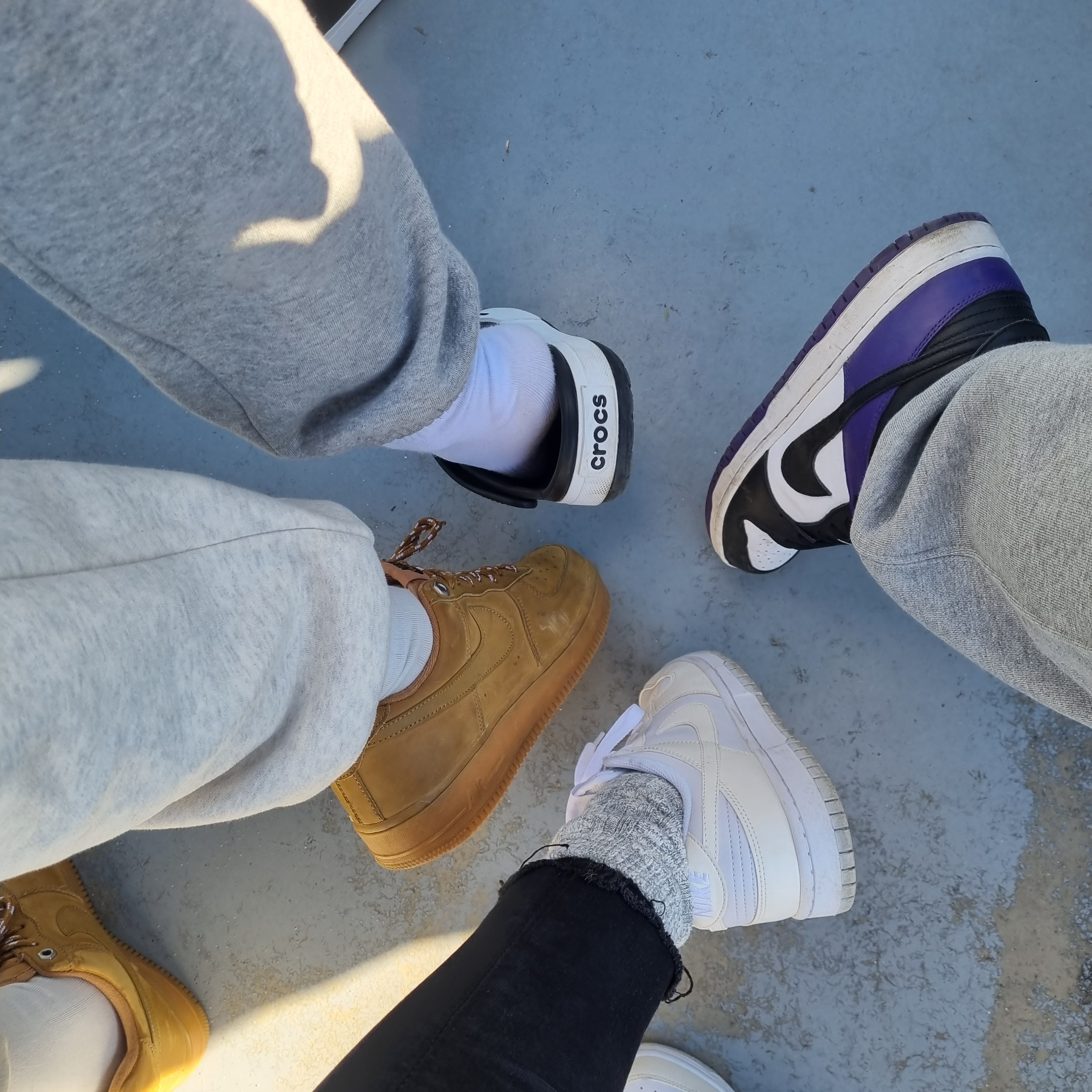 Nike SB Dunk Low Pro Court Purple, (W) Nike Dunk Low Next Nature Sail 착용 스타일