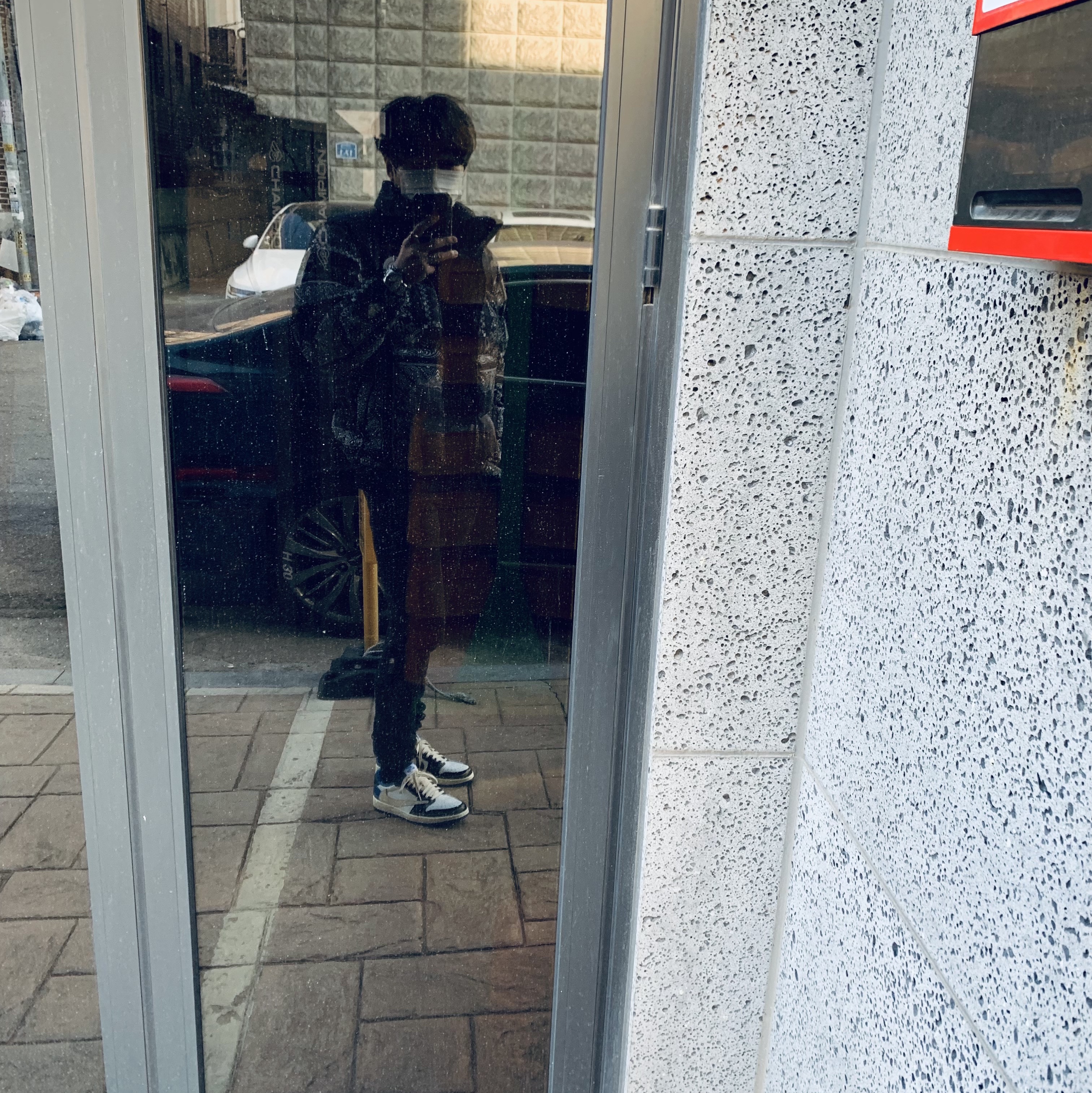IAB Studio Long Sleeve Black for Worksout, Essentials Sweatpants Dark Slate/Black 2020 착용 스타일