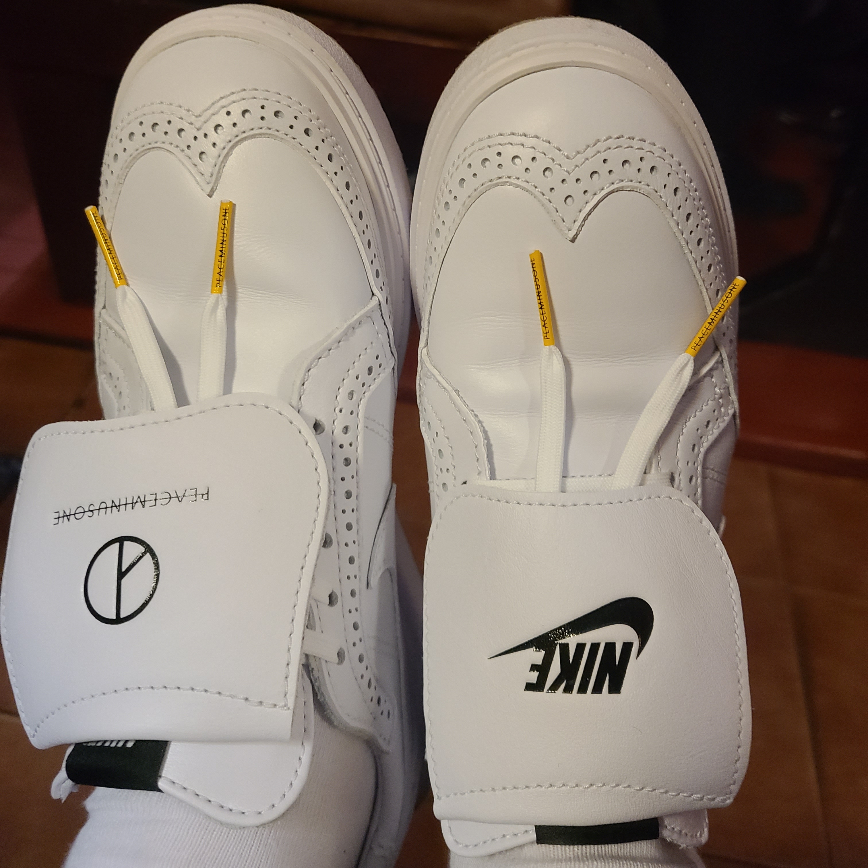 Nike x Peaceminusone Kwondo1 White 착용 스타일