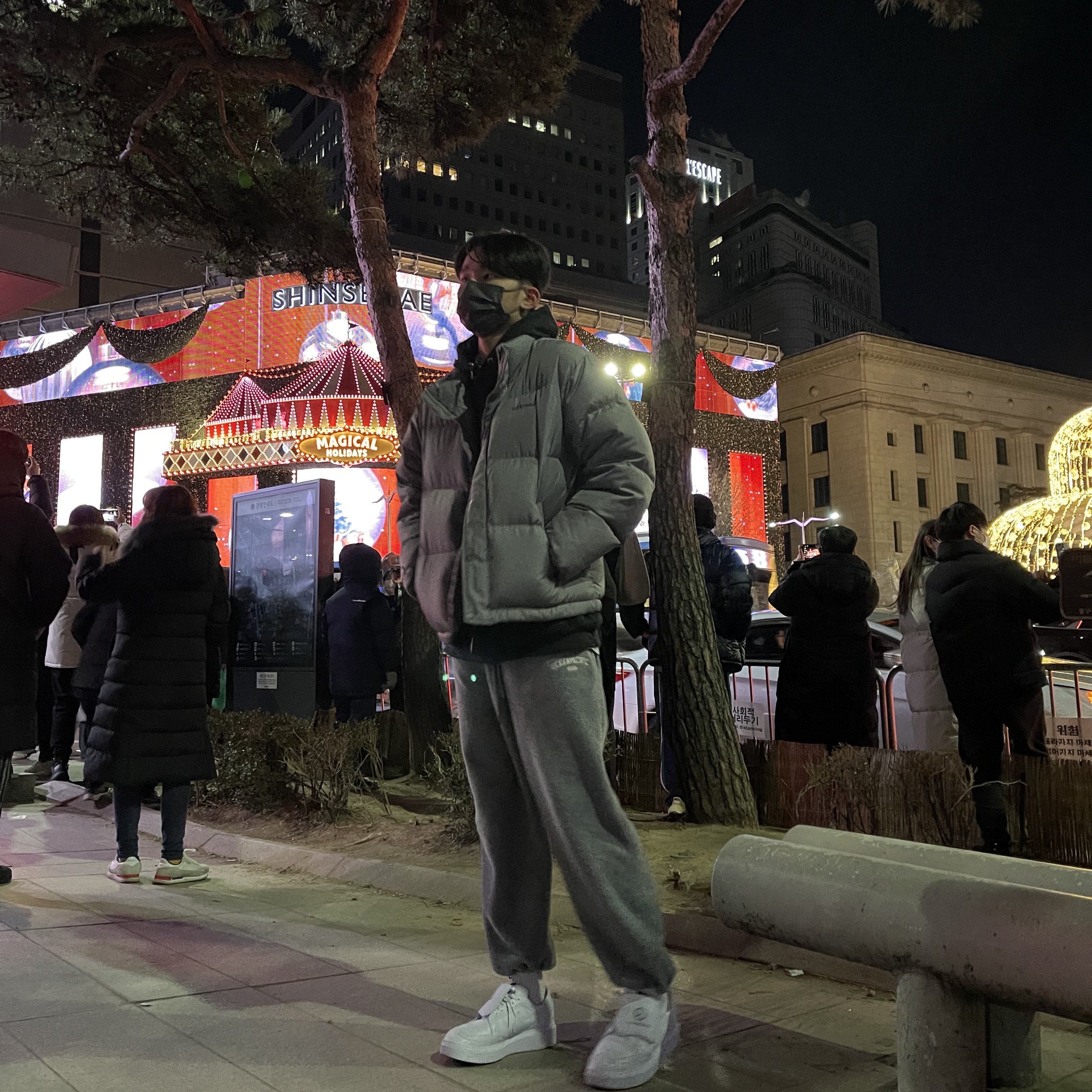 Nike x Peaceminusone Kwondo1 White 착용 스타일 - 1