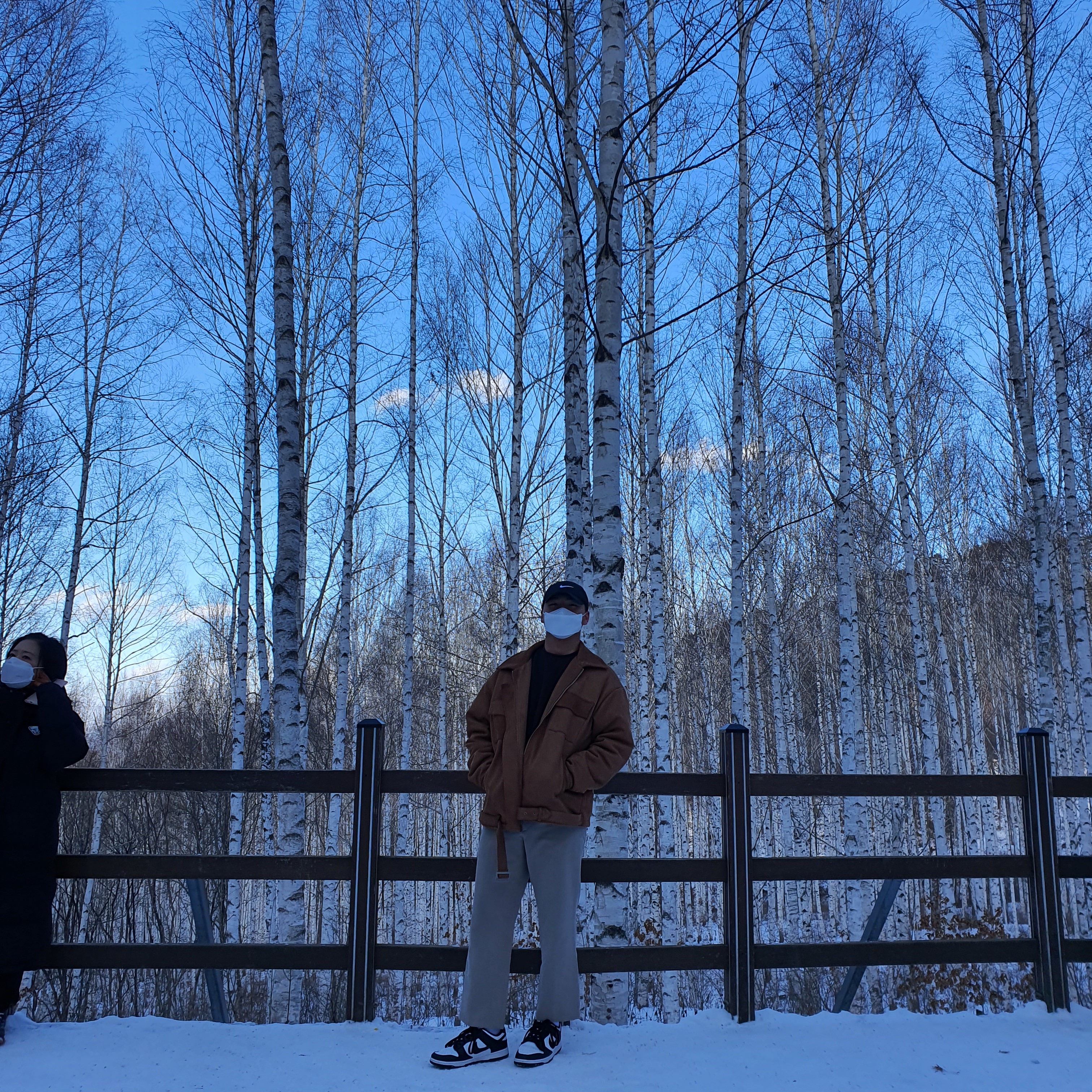 Nike Dunk Low Retro Black 착용 스타일 - 1