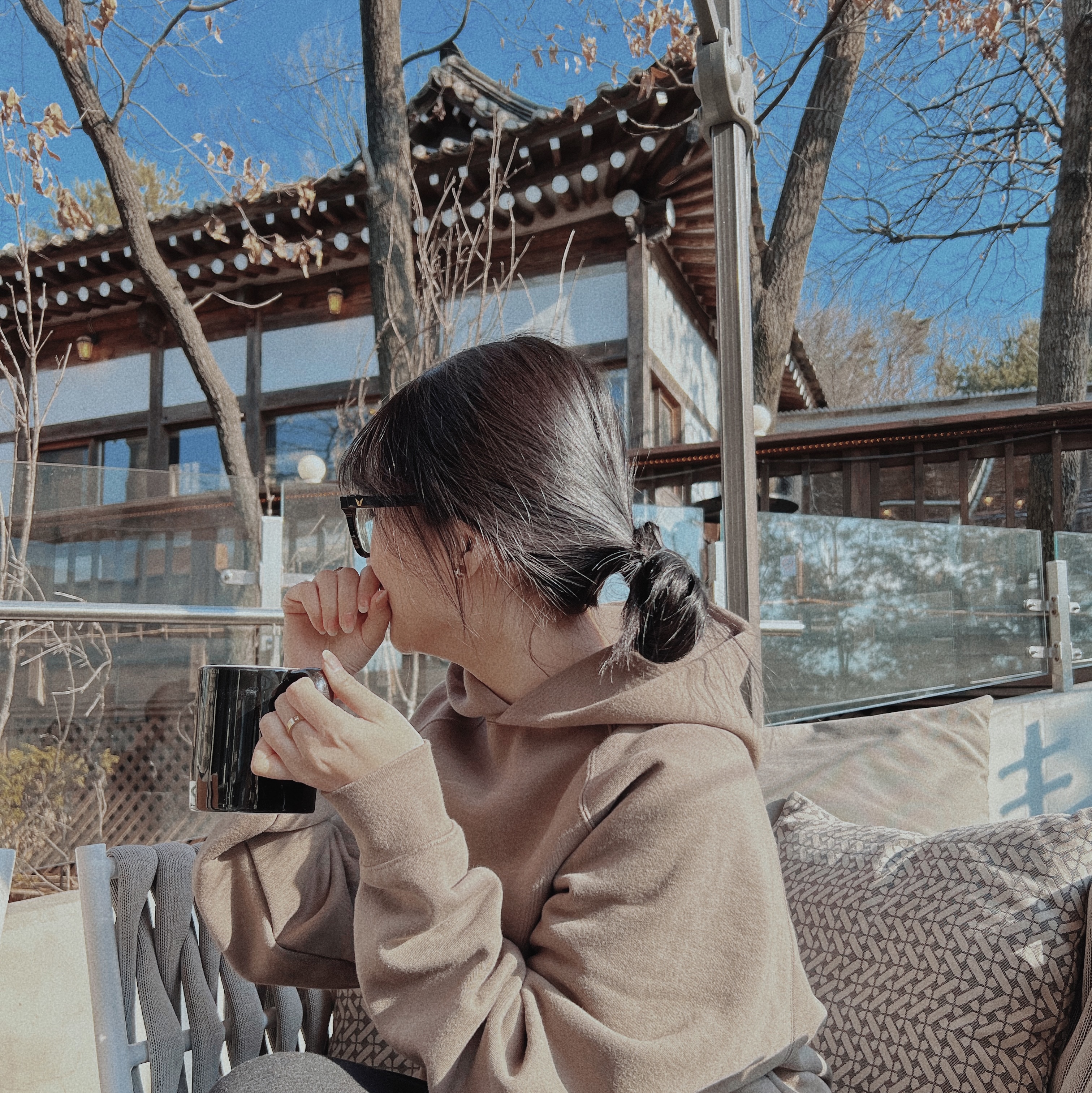Essentials Pull-Over Hoodie Harvest - 21FW 착용 스타일 - 2