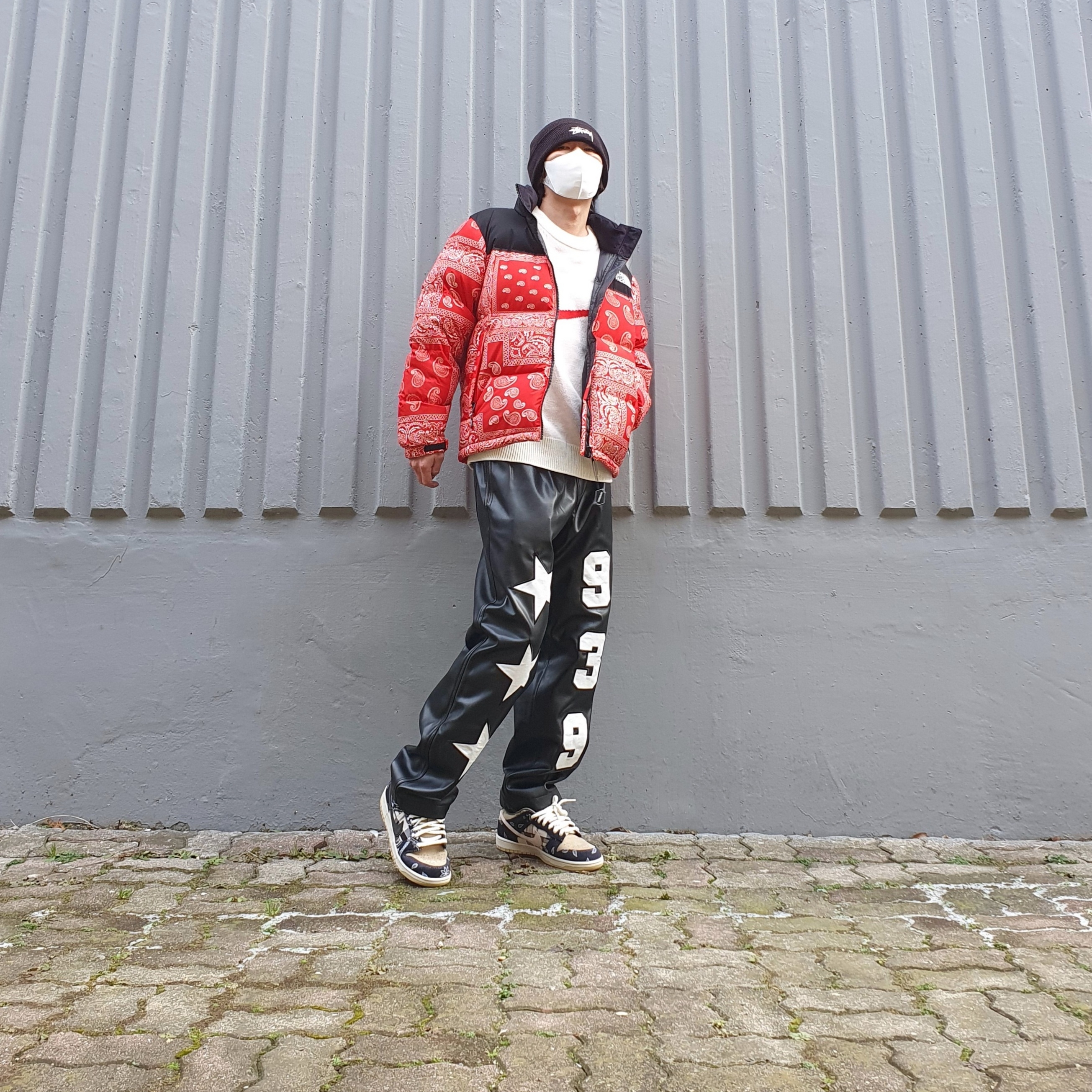 Nike x Stussy Cuff Beanie, Supreme x Nike Swoosh Sweater White - 19SS 착용 스타일