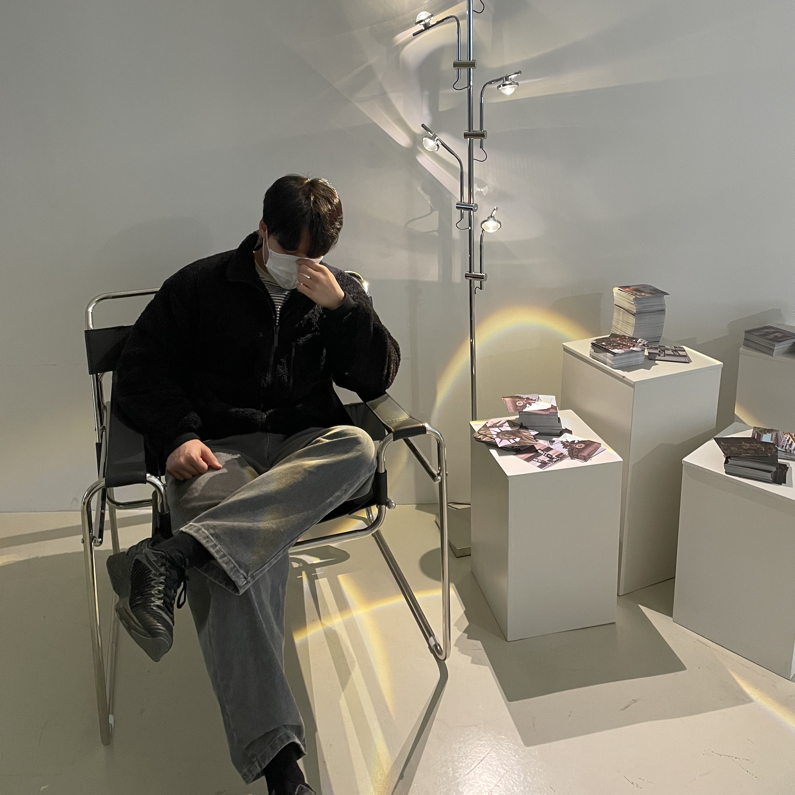 Asics x Kiko Kostadinov Gel-Delva 1 Black Steel 착용 스타일