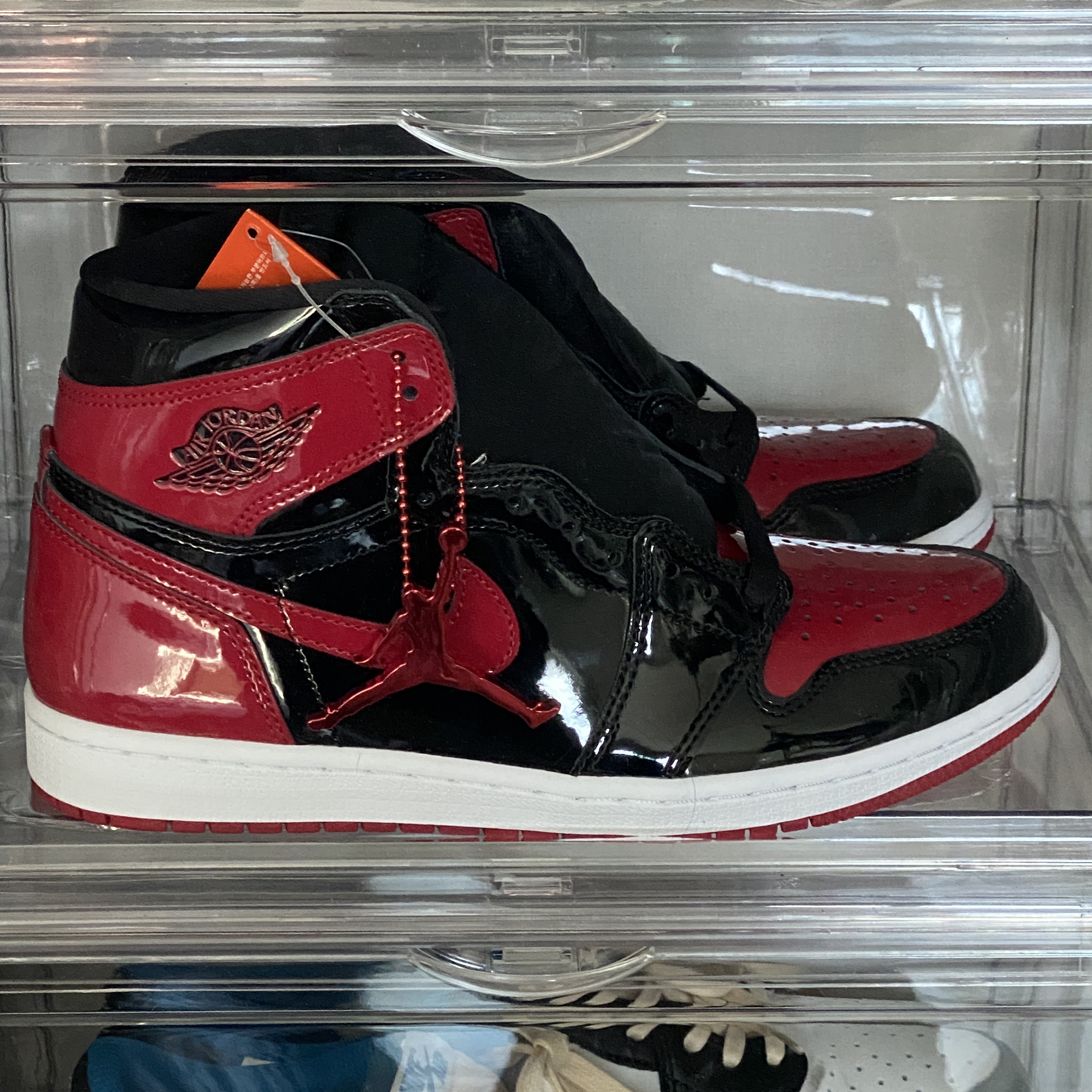 Jordan 1 Retro High OG Patent Bred 착용 스타일