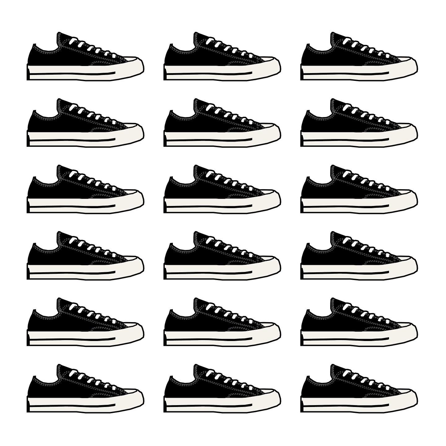 Converse Chuck 70 Ox Black - Standard 착용 스타일 - 2