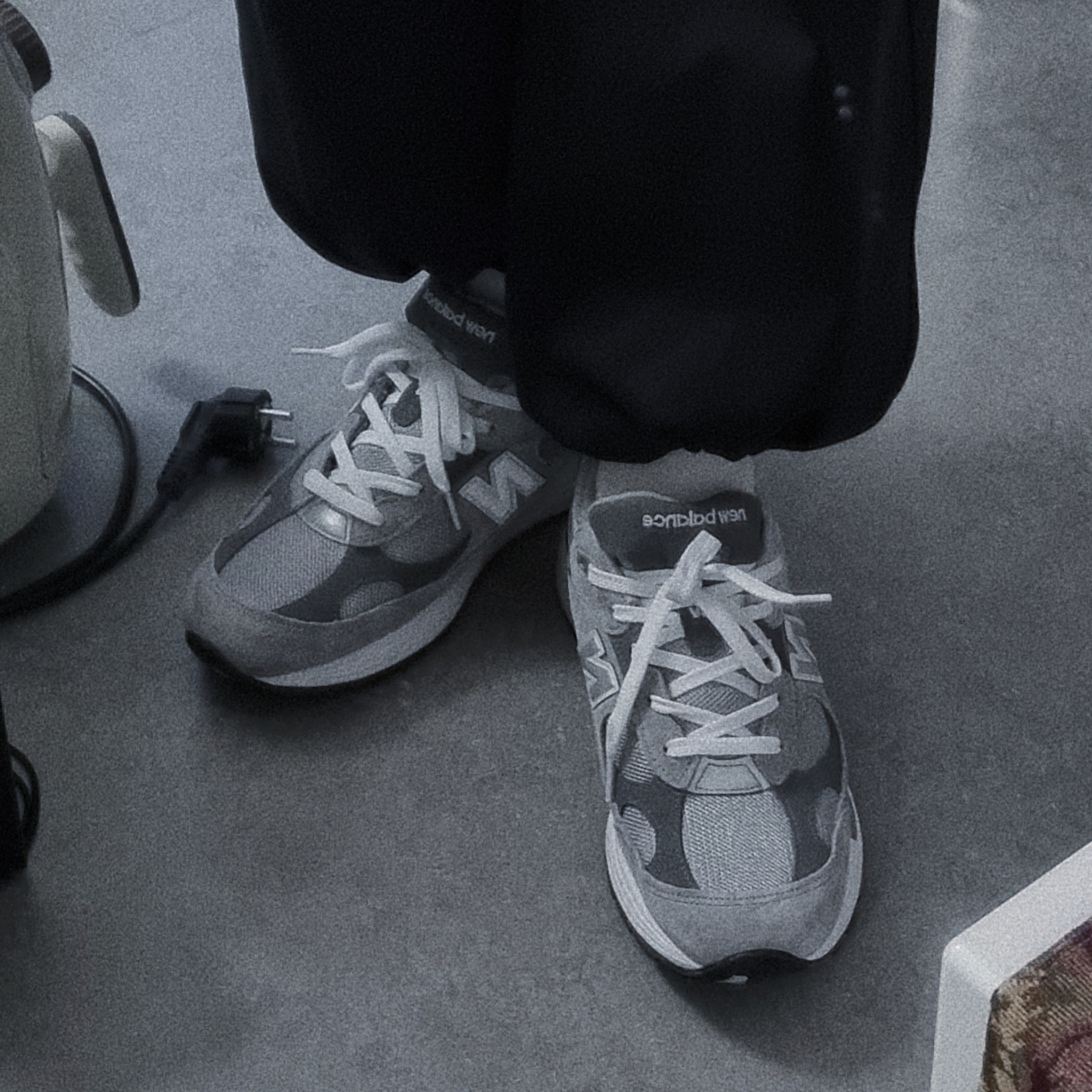 New Balance 992 Made in USA Grey - D Standard 착용 스타일 - 2