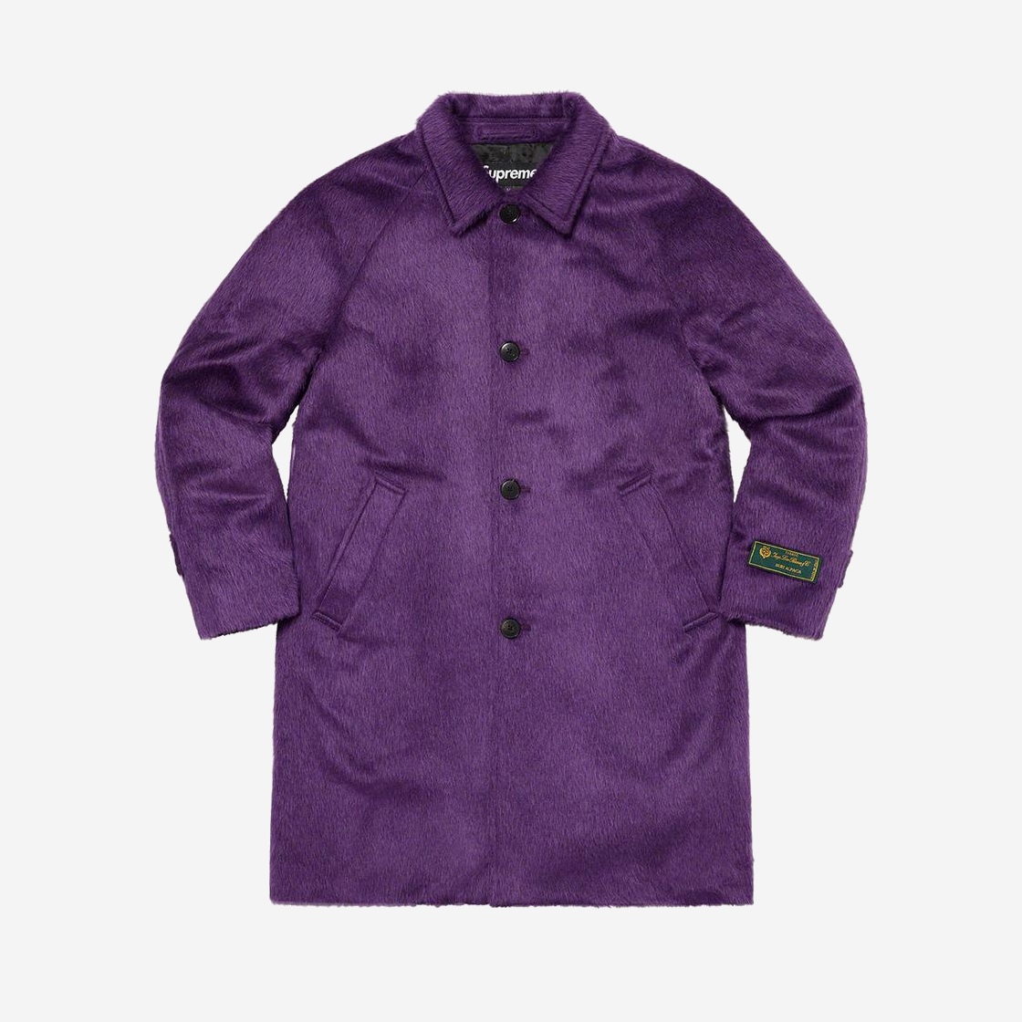 Supreme Alpaca Overcoat Purple - 21FW 상세 이미지 1