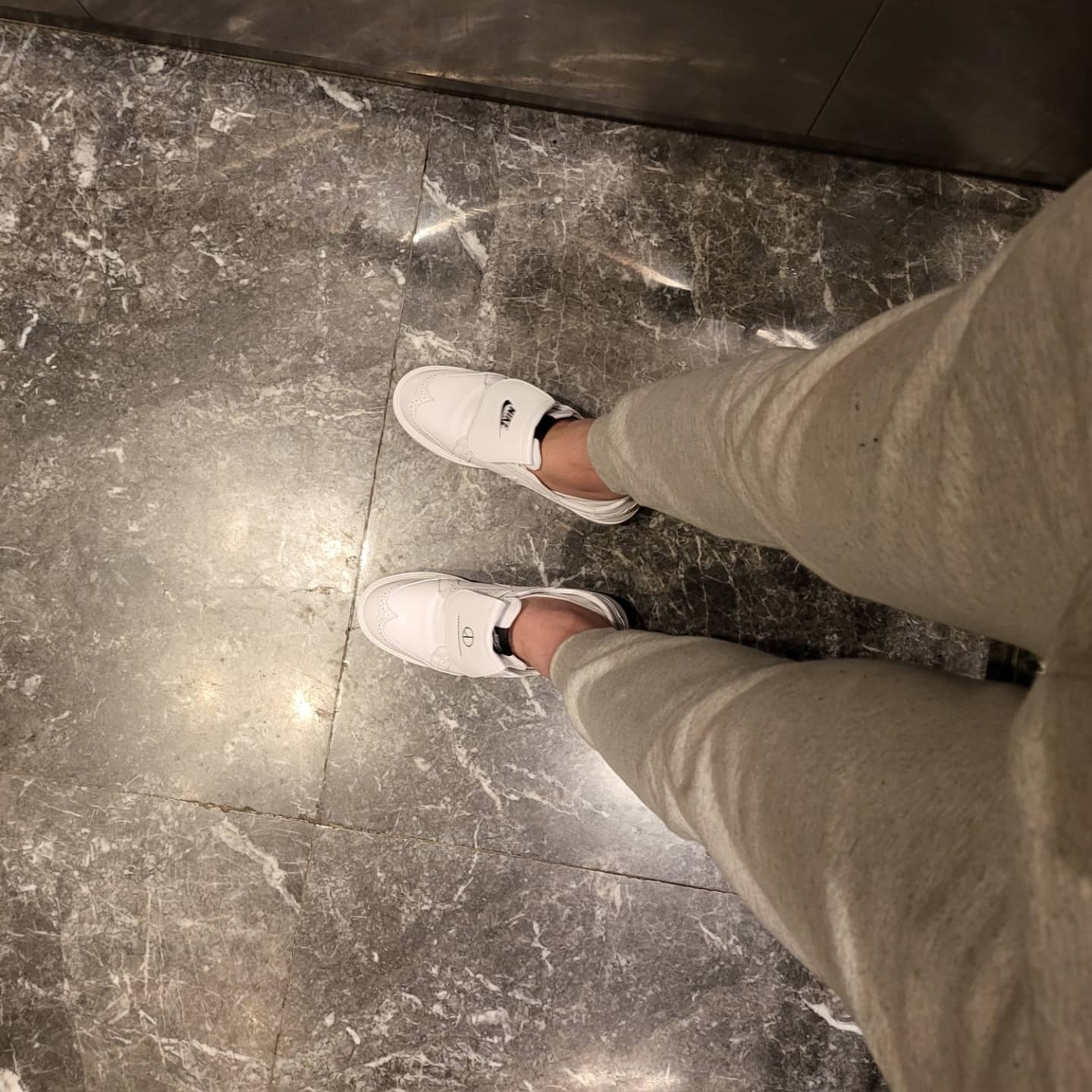 Nike x Peaceminusone Kwondo1 White 착용 스타일 - 1