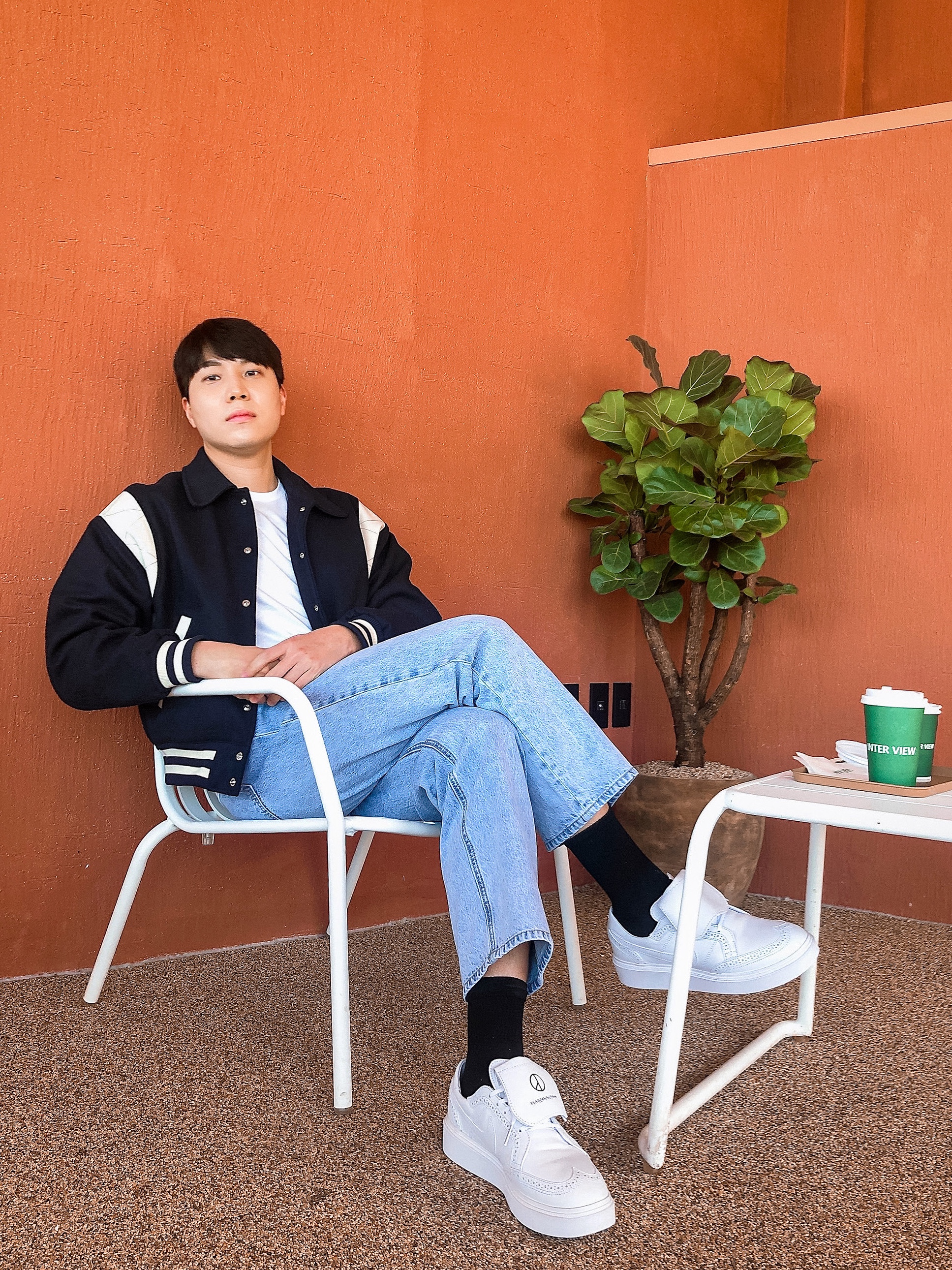 Nike x Peaceminusone Kwondo1 White 착용 스타일