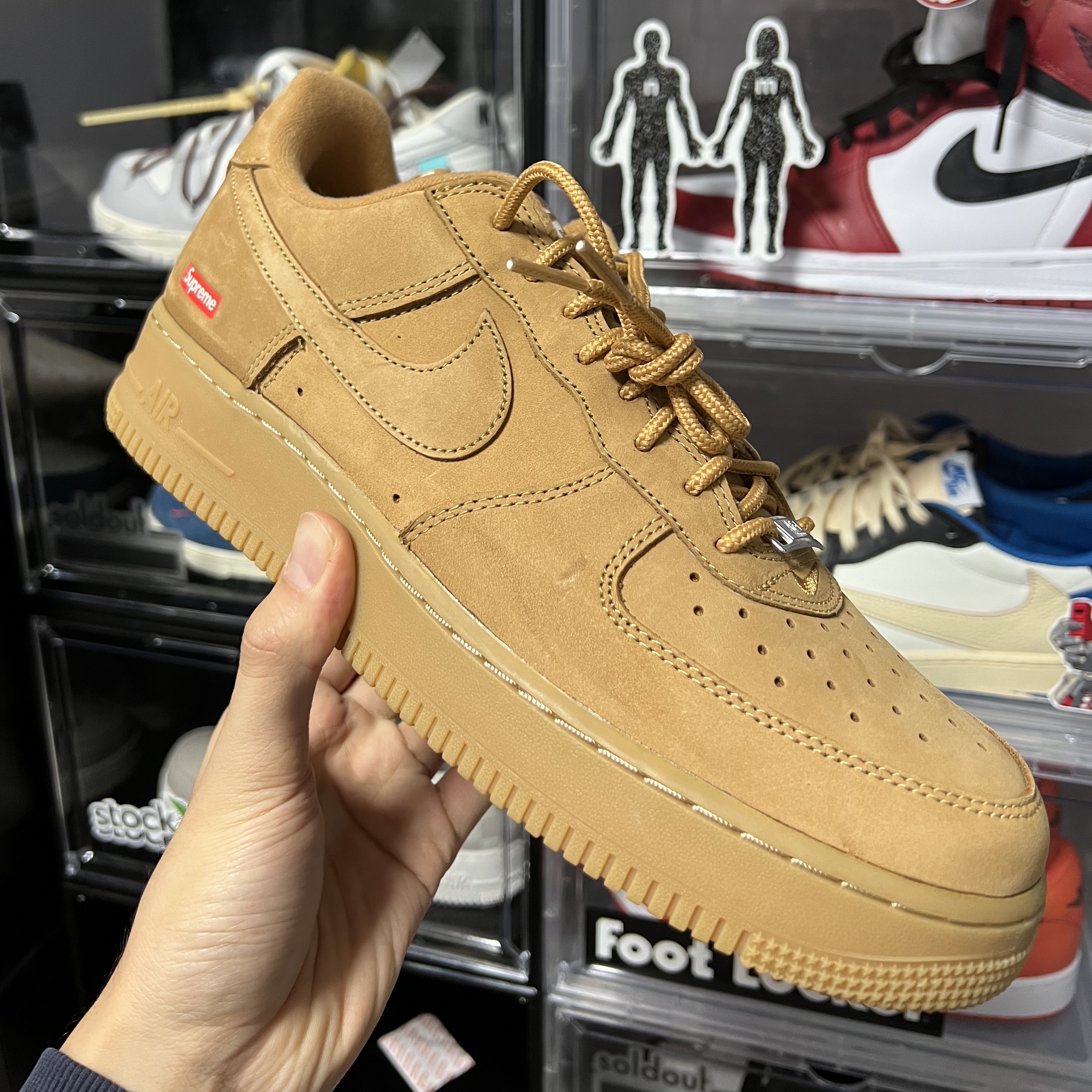 Nike x Supreme Air Force 1 Low Flax 착용 스타일