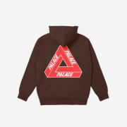 Palace Tri-Chenille Hood Brown - 21FW