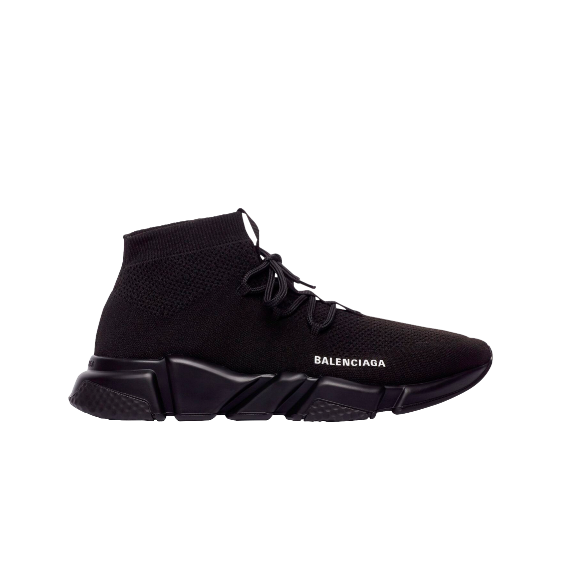 발렌시아가 스피드 레이스 업 트레이너 블랙 블랙(Balenciaga Speed Lace Up Trainer Black Black)