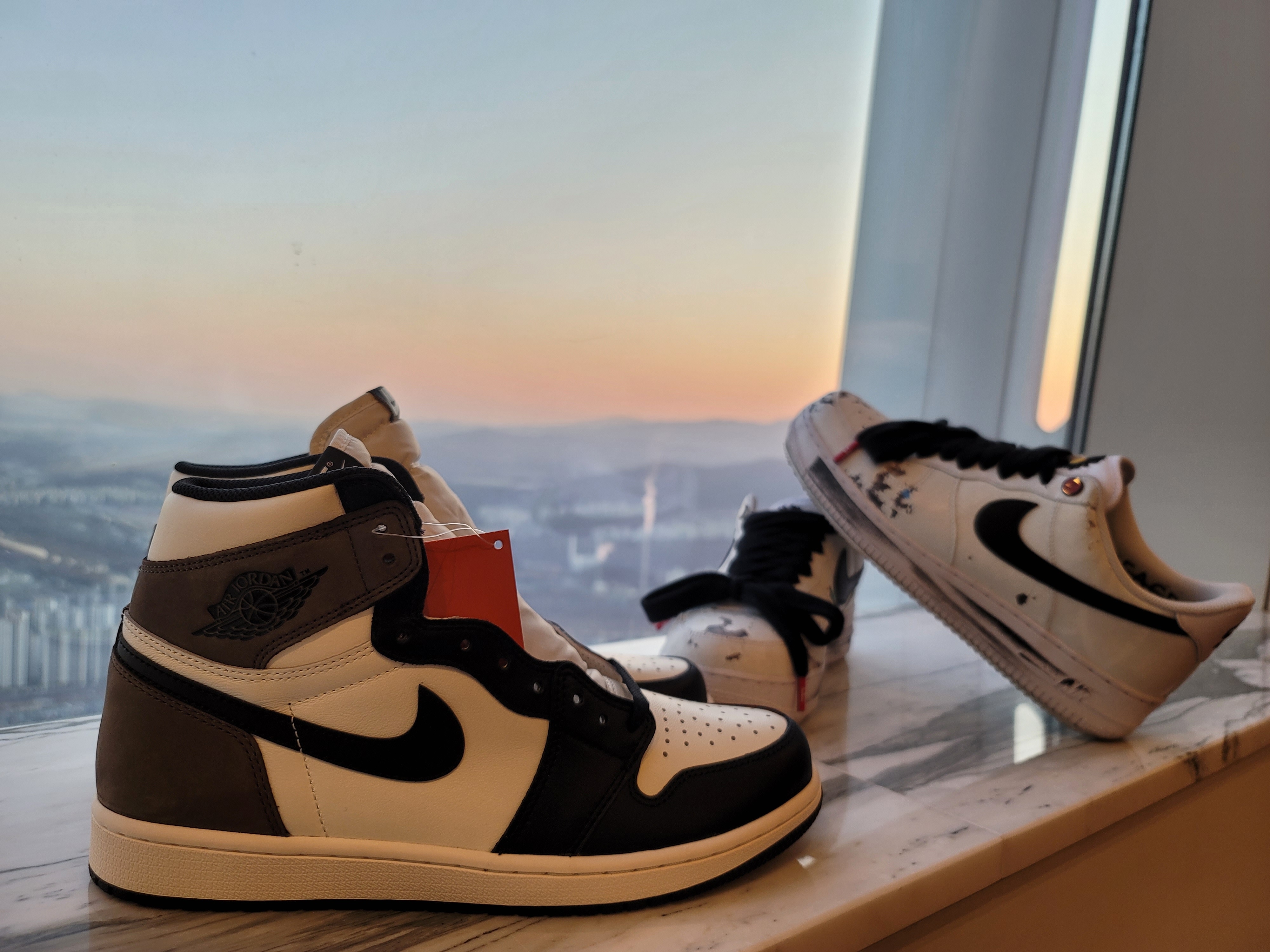 Jordan 1 Retro High OG Black Mocha, Burberry Monogram Motif Vintage Check Cotton Baseball Cap Archive Beige 착용 스타일 - 2