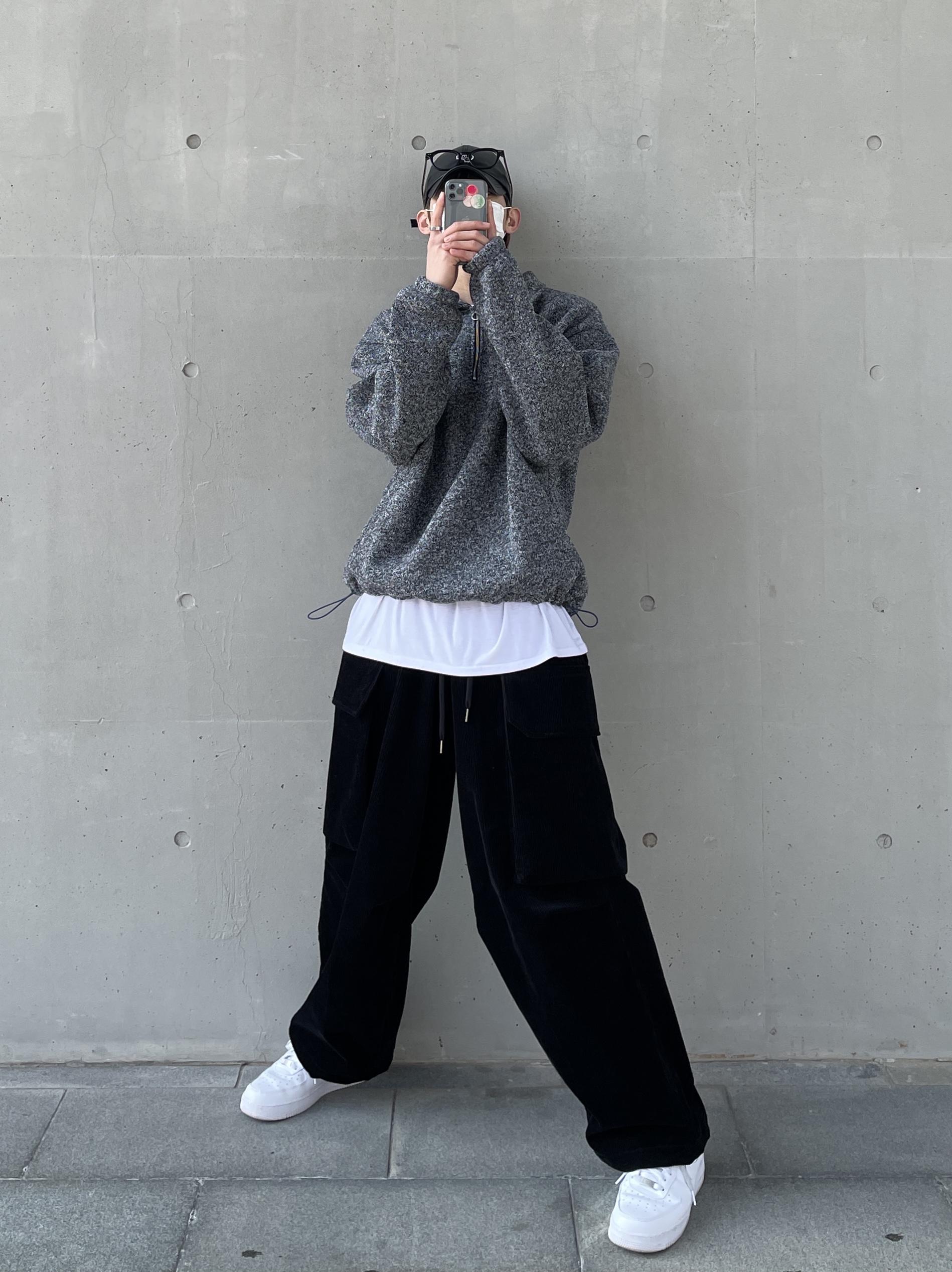 Nike Air Force 1 '07 Low White 착용 스타일