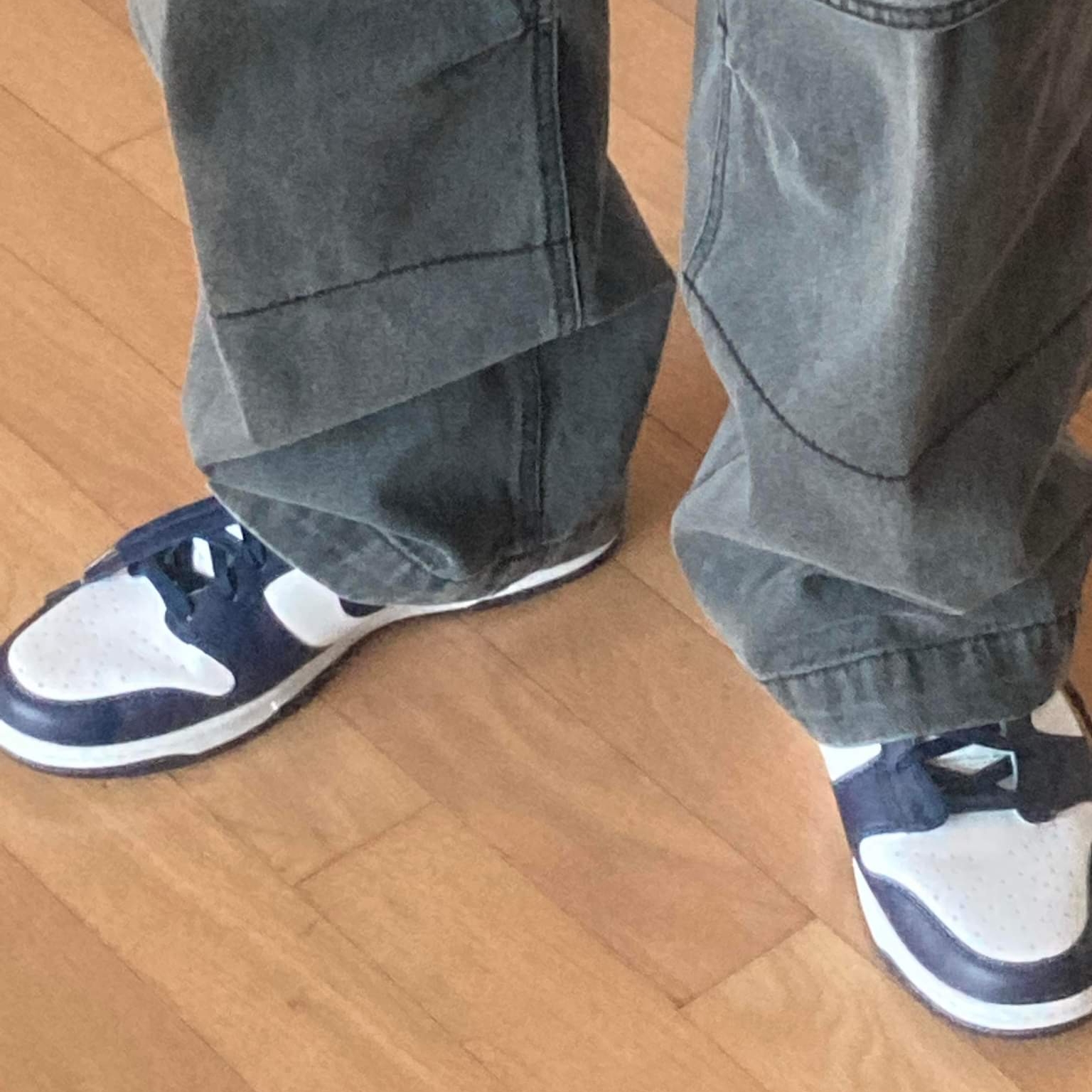 Nike Dunk High Retro Championship Navy 착용 스타일 - 2