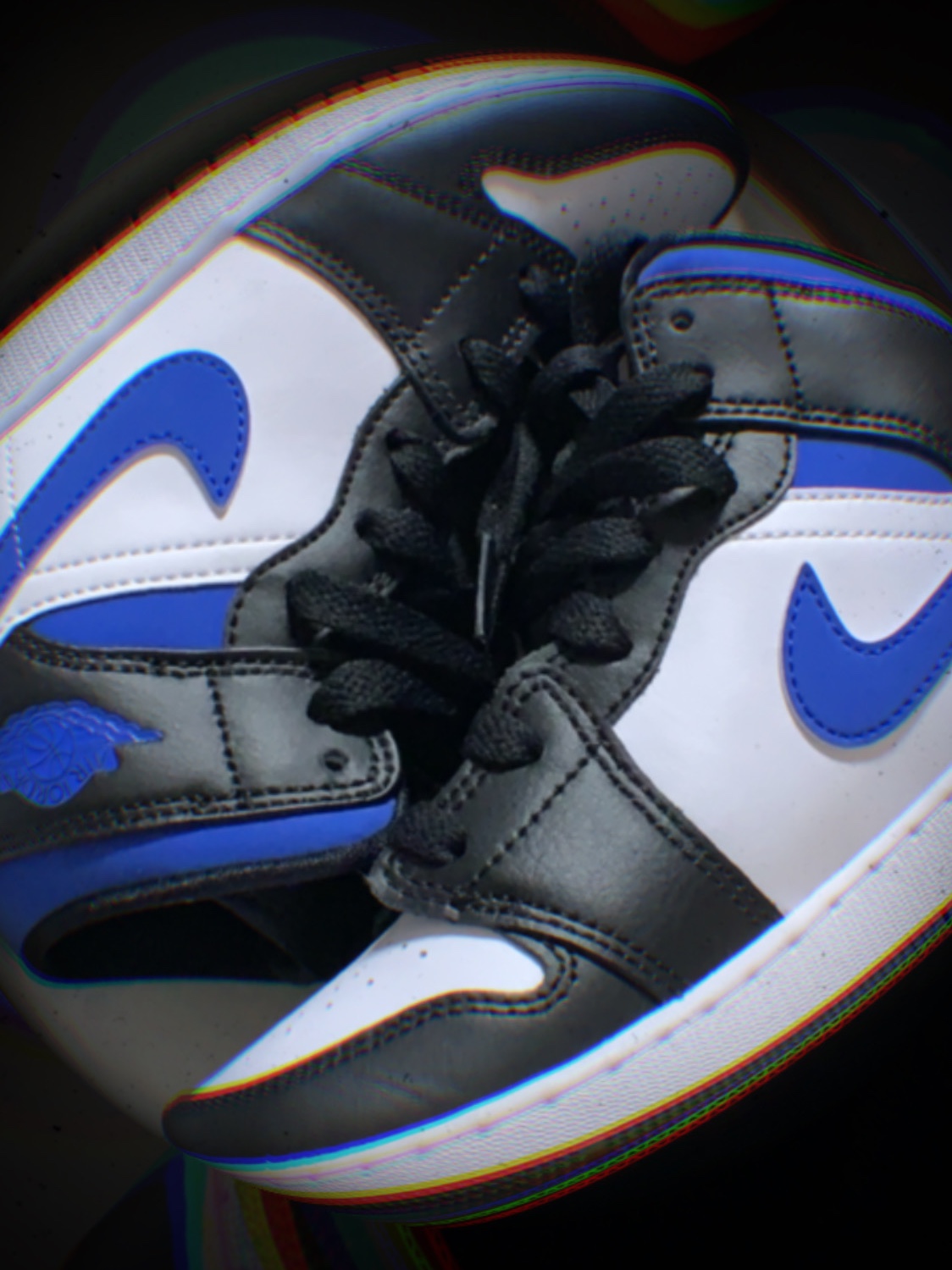 Jordan 1 Mid Racer Blue, (GS) Jordan 1 Mid Racer Blue 착용 스타일 - 2