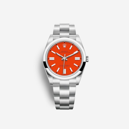Rolex Oyster Perpetual 41mm 124300 Coral Red Oyster