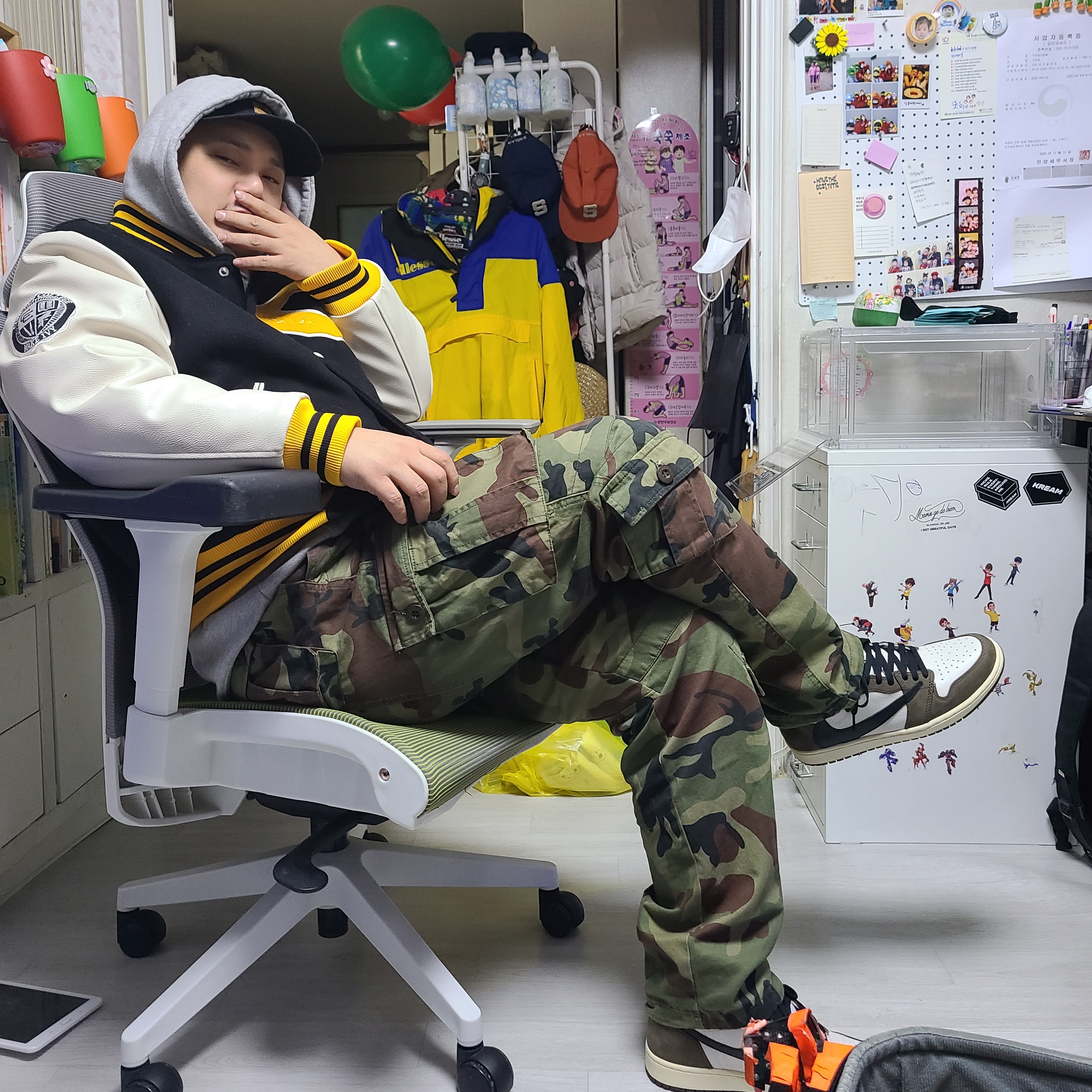 Jordan 1 x Travis Scott Retro High OG SP Mocha 착용 스타일