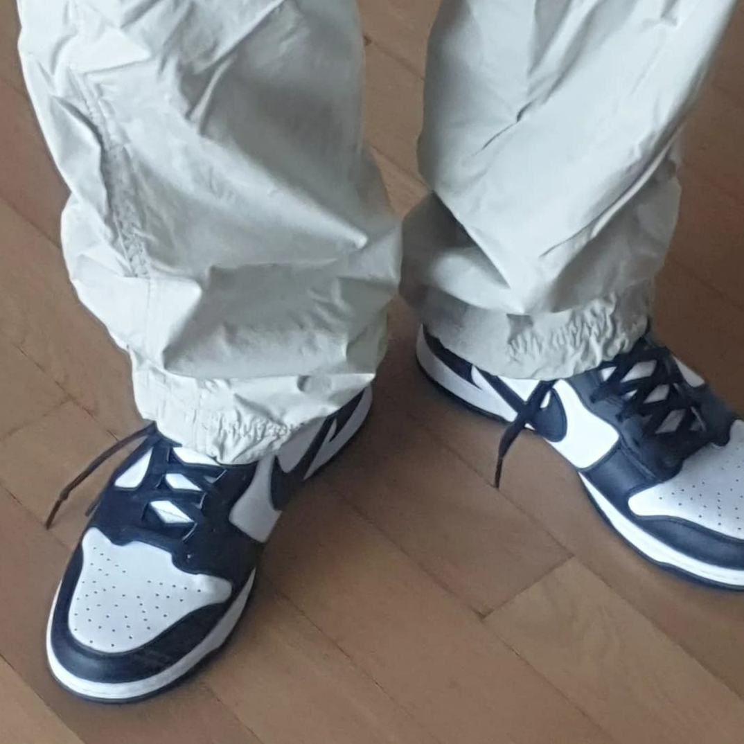 Nike Dunk High Retro Championship Navy 착용 스타일 - 3