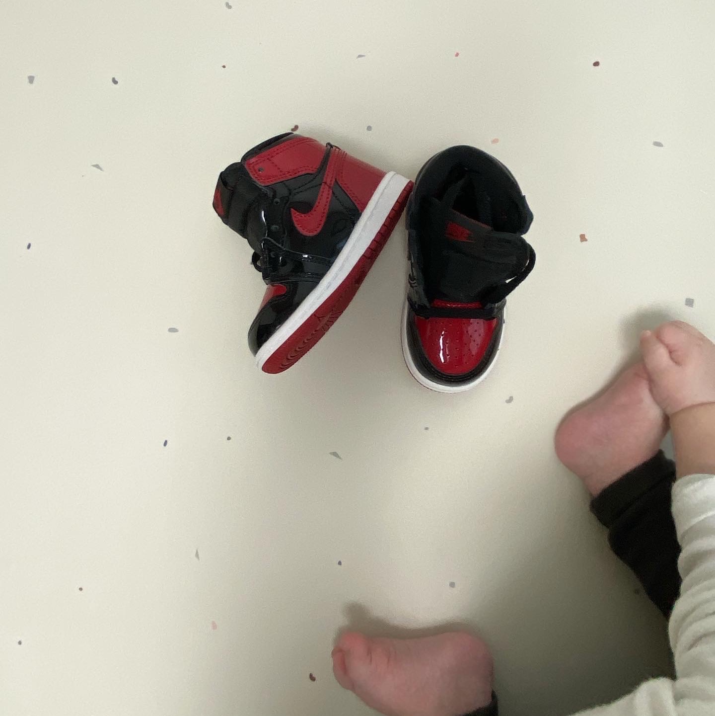 (TD) Jordan 1 Retro High OG Patent Bred 착용 스타일