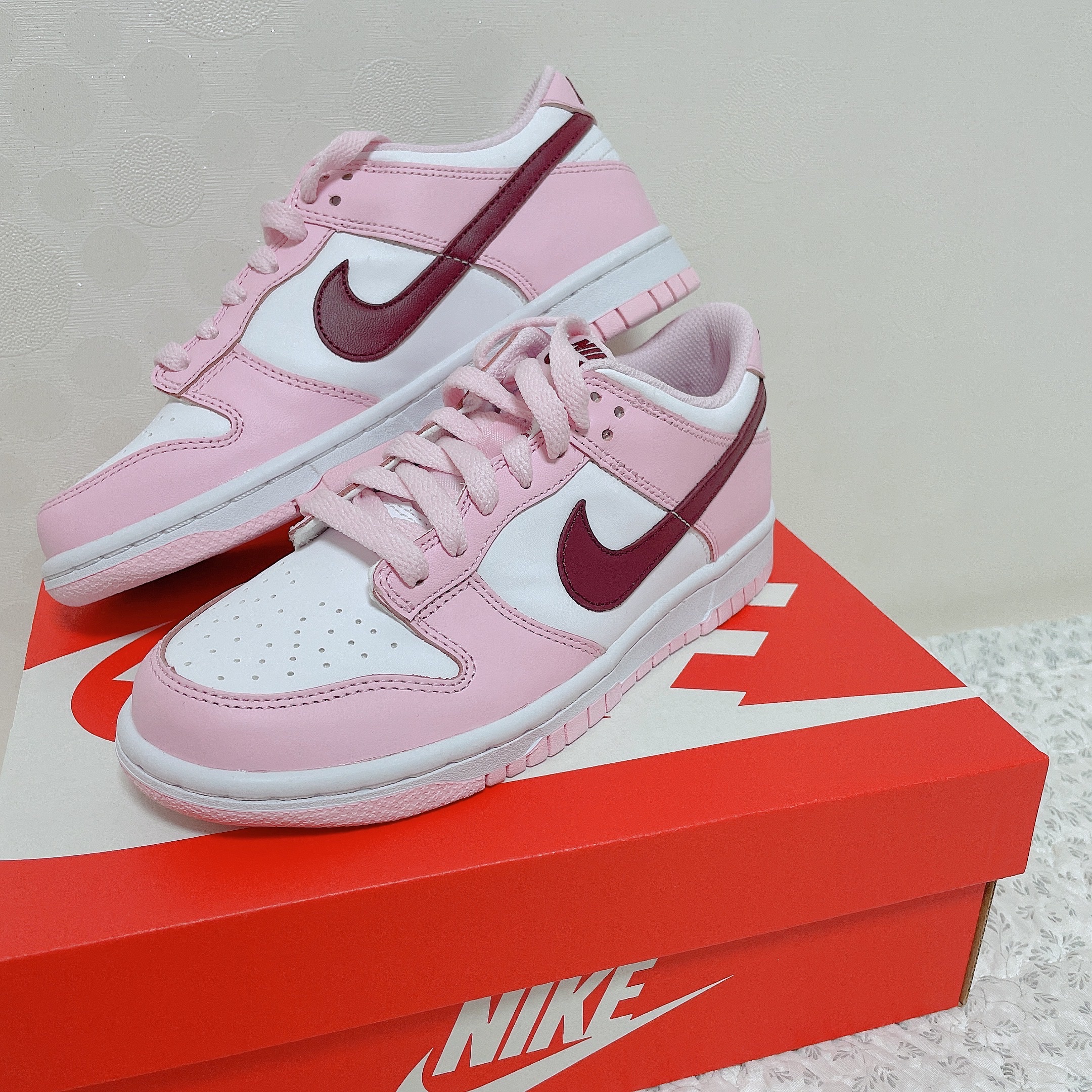 (GS) Nike Dunk Low Pink Foam 착용 스타일 - 3