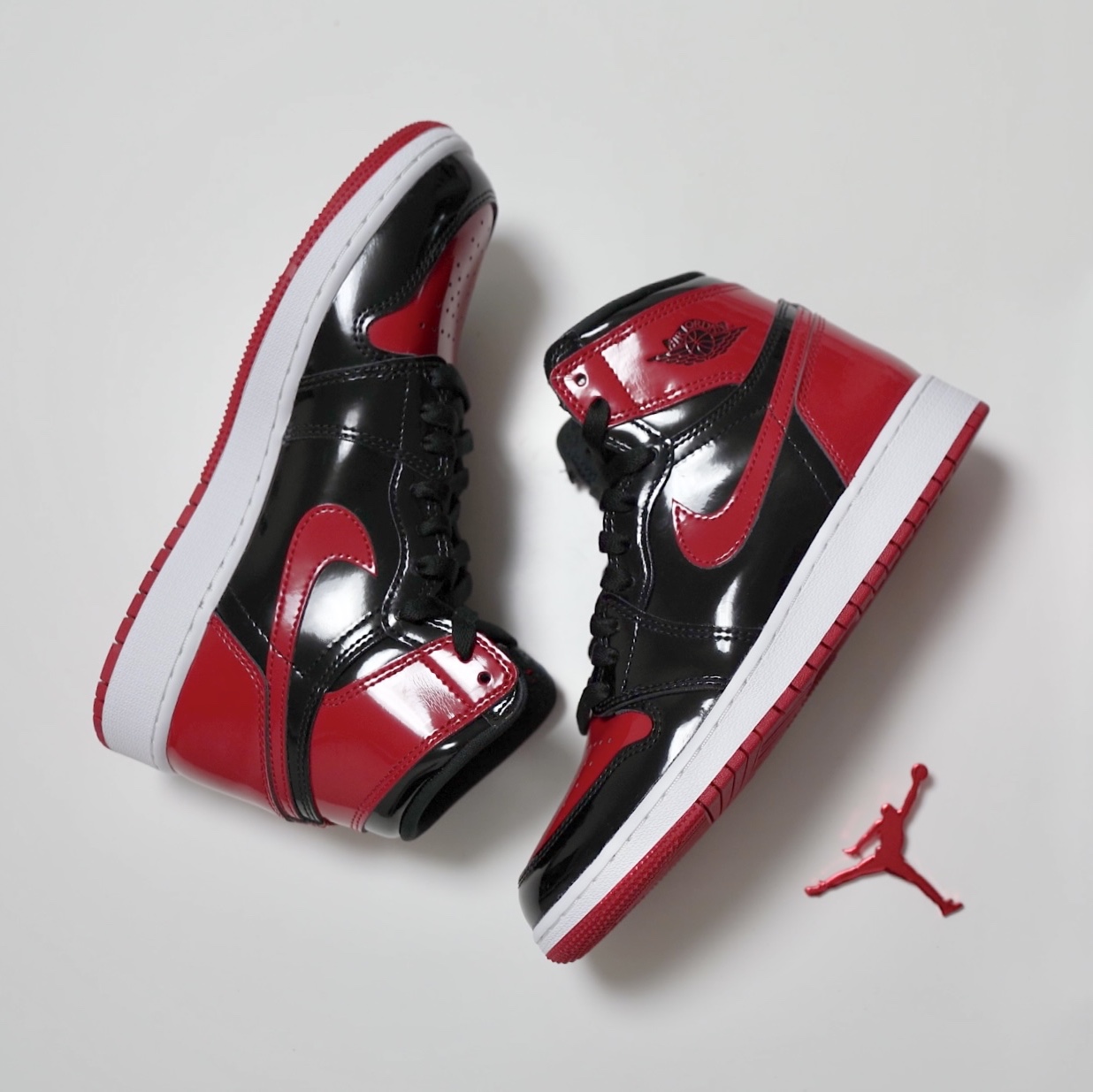 (GS) Jordan 1 Retro High OG Patent Bred 착용 스타일
